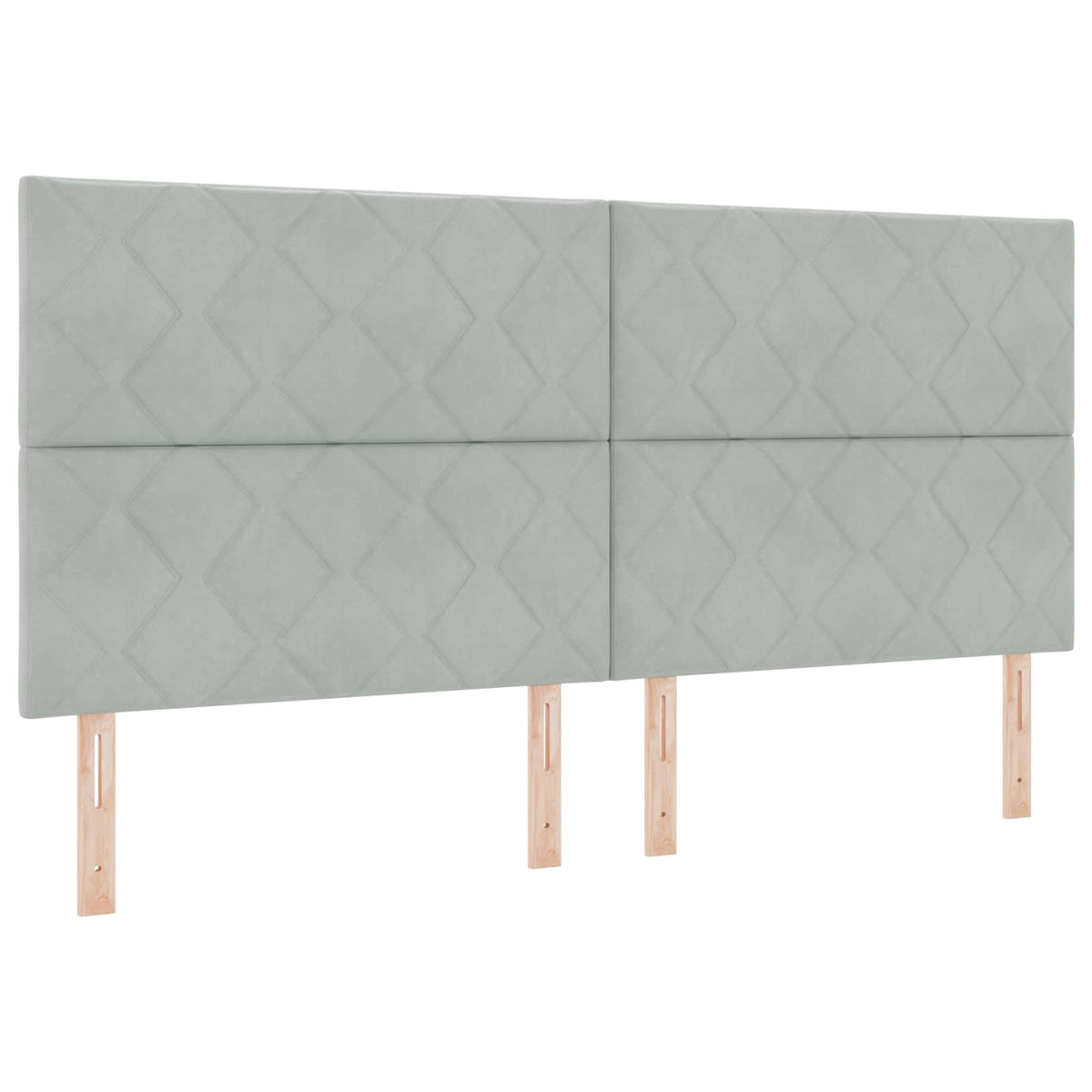 Boxspring krevet s madracem Svjetlosiva 200 x 200 cm Baršun