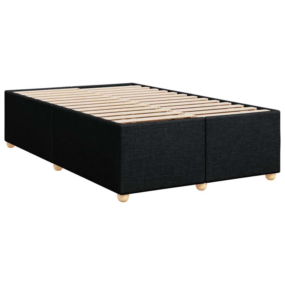 Boxspring krevet s madracem Crna 120 x 190 cm Tkanina