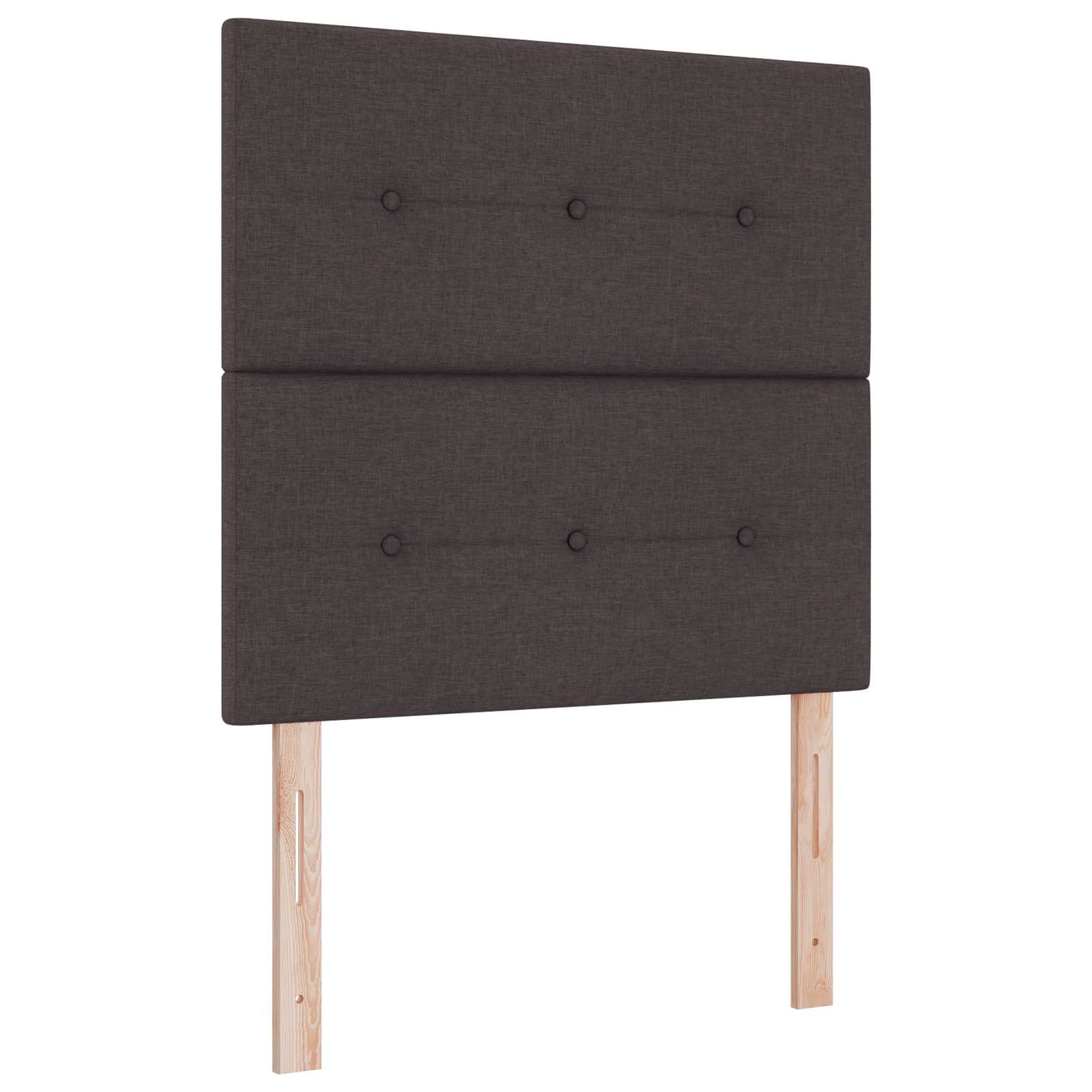 Boxspring krevet s madracem Tamno smeđa 120 x 190 cm Tkanina