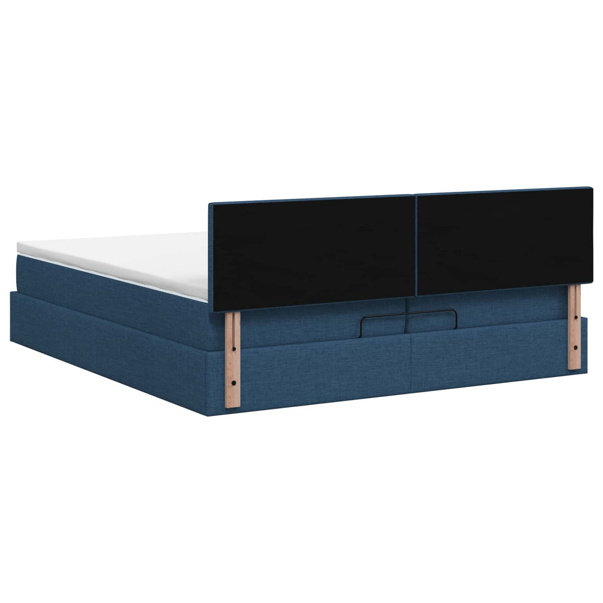 Krevet od pjene s madracem i LED-om Plava 200 x 200 cm Tkanina