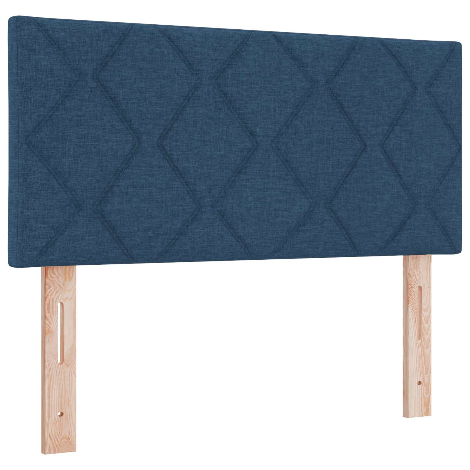 Krevet od pjene s madracem i LED-om Plava 120 x 200 cm Tkanina