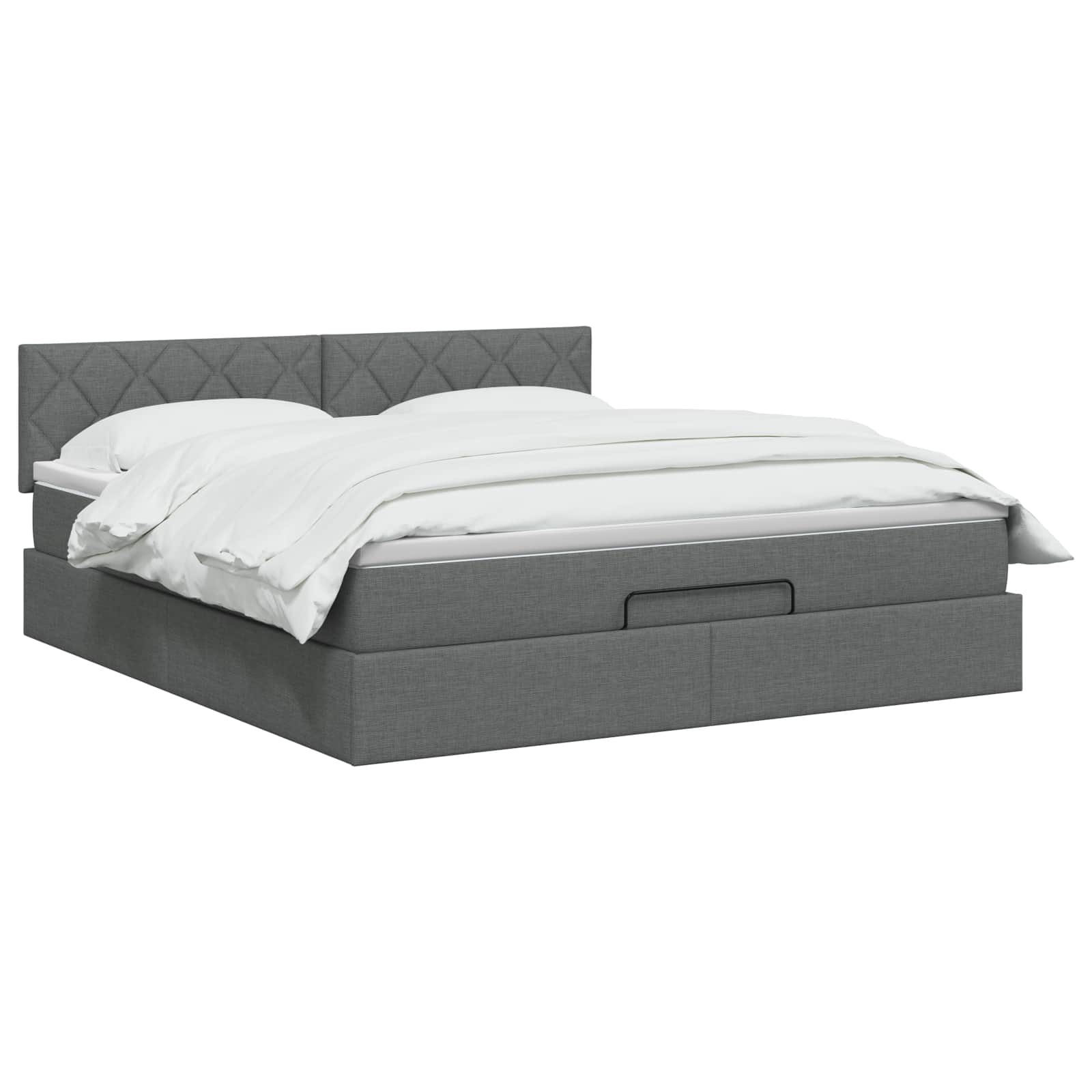 Krevet od pjene s madracem i LED-om Tamnosiva 140 x 190 cm