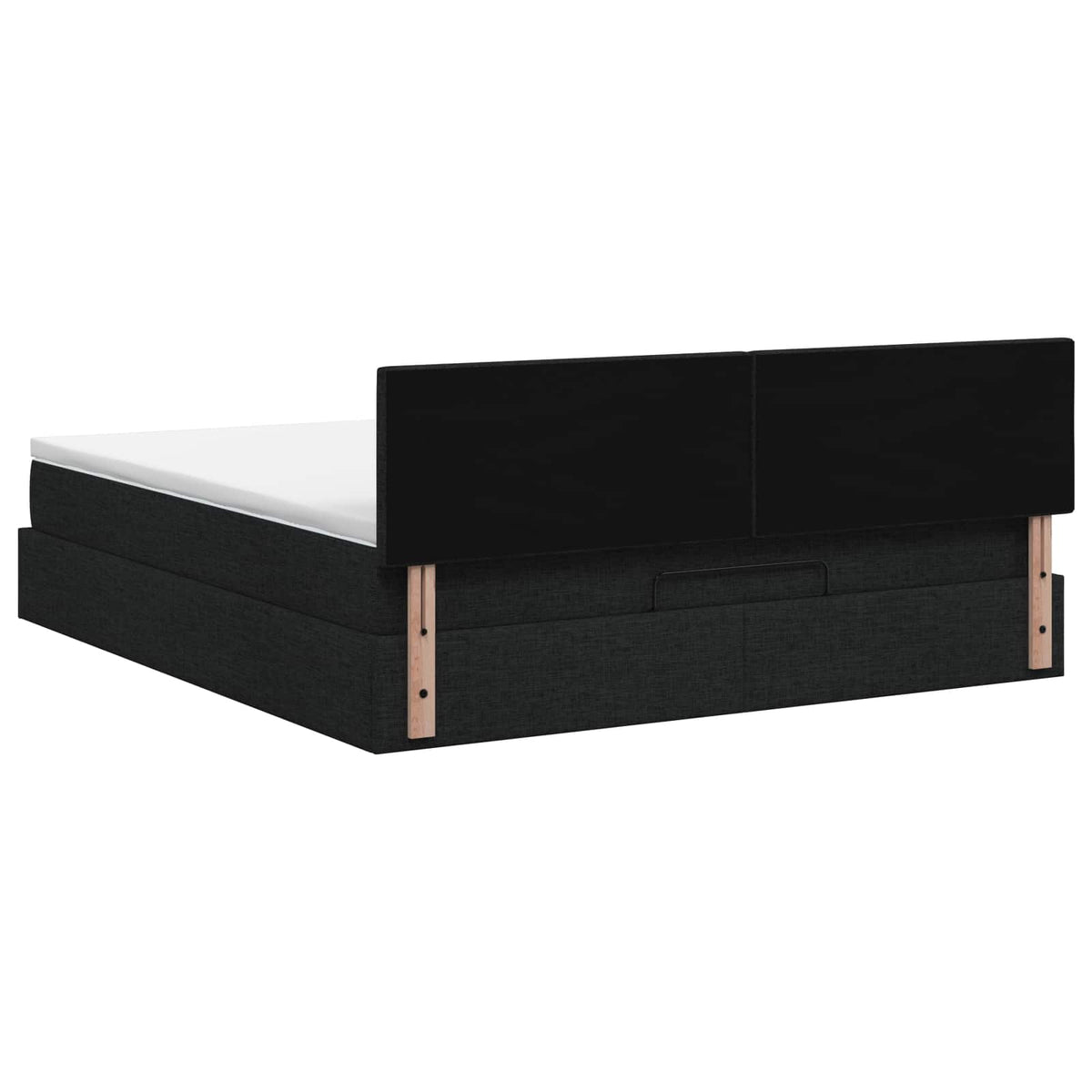Krevet od pjene s madracem i LED-om Crna 180 x 200 cm Tkanina
