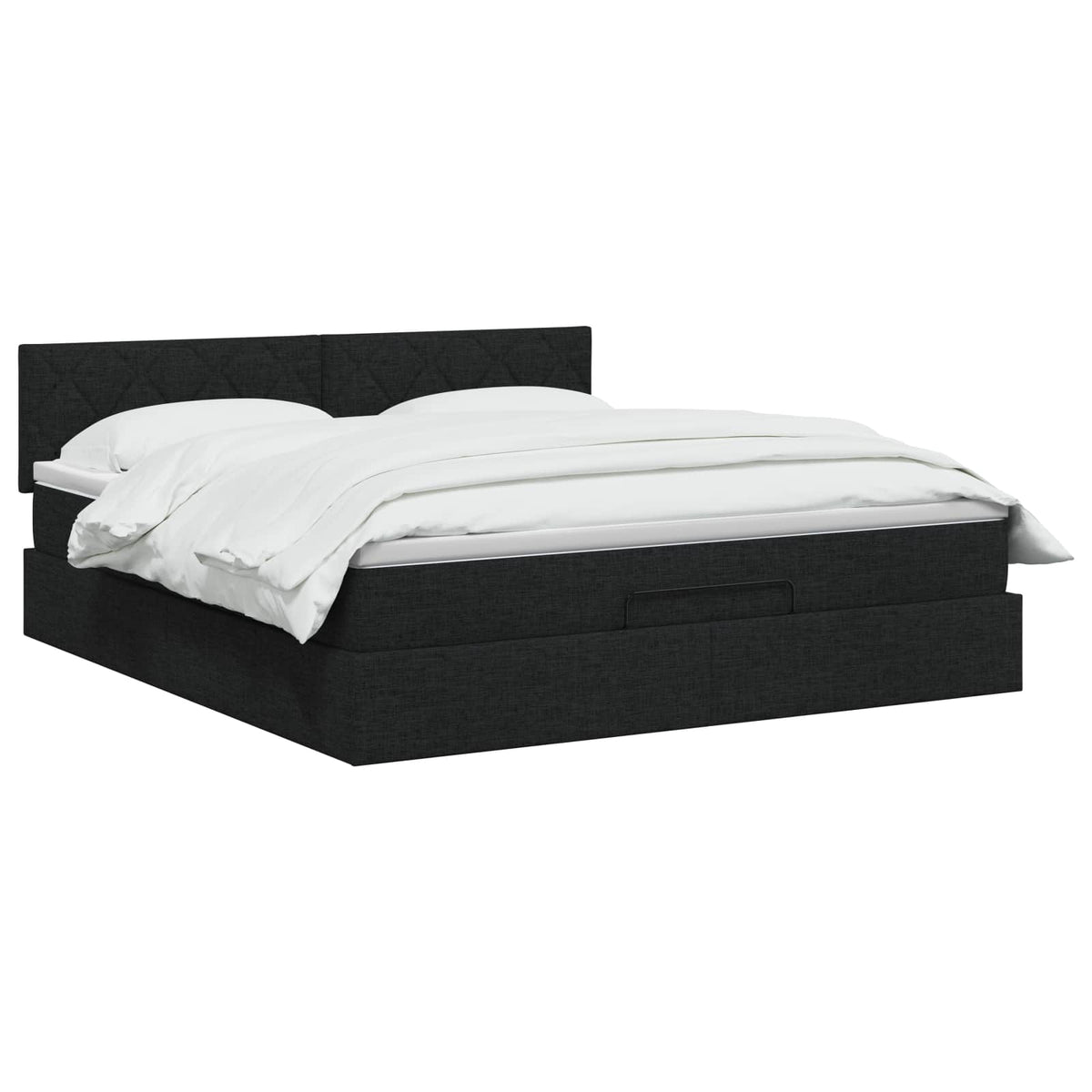 Krevet od pjene s madracem i LED-om Crna 180 x 200 cm Tkanina