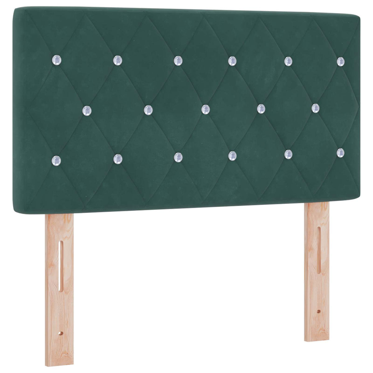 Krevet od pjene s madracem i LED-om Tamnozelena 80 x 200 cm