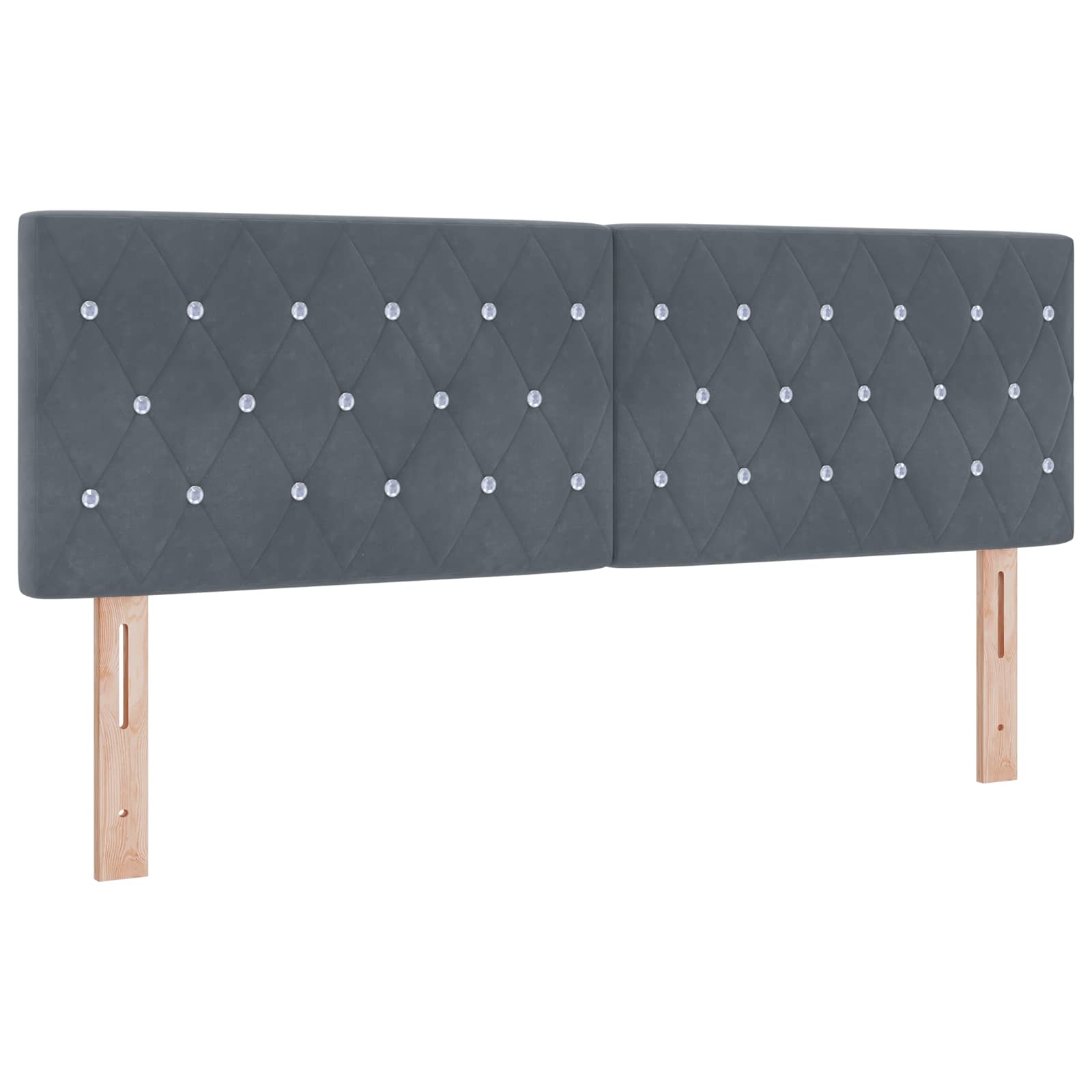 Krevet od pjene s madracem i LED-om Tamnosiva 140 x 190 cm