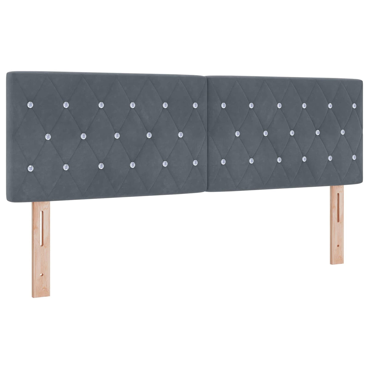 Krevet od pjene s madracem i LED-om Tamnosiva 140 x 200 cm