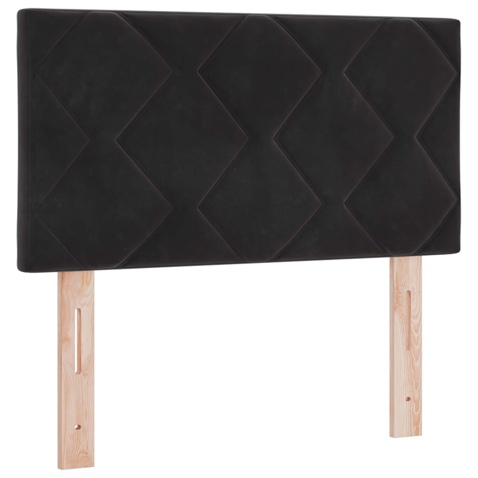 Krevet od pjene s madracem i LED-om Crna 80 x 200 cm Baršun