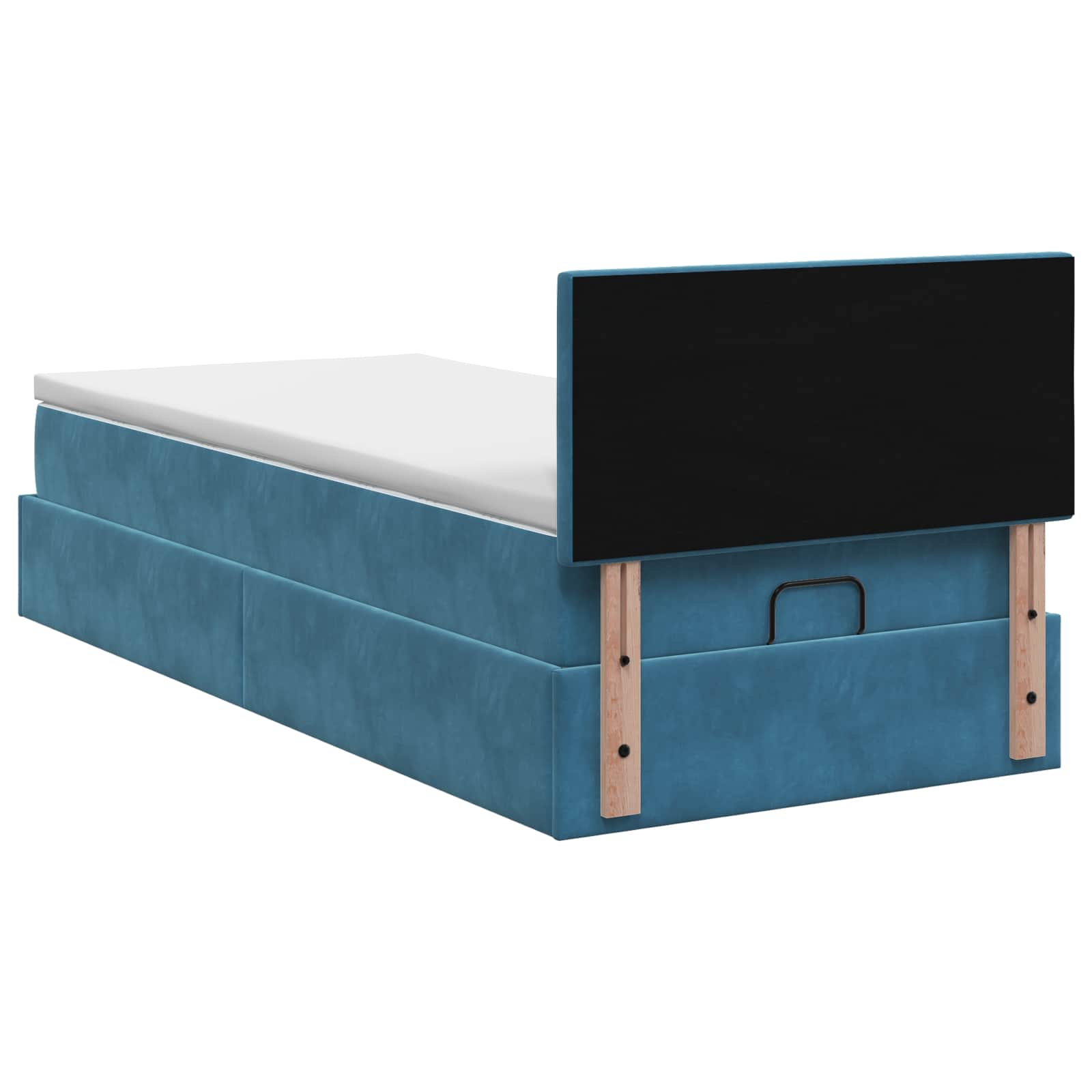 Krevet od pjene s madracem i LED-om Tamno plava 80 x 200 cm