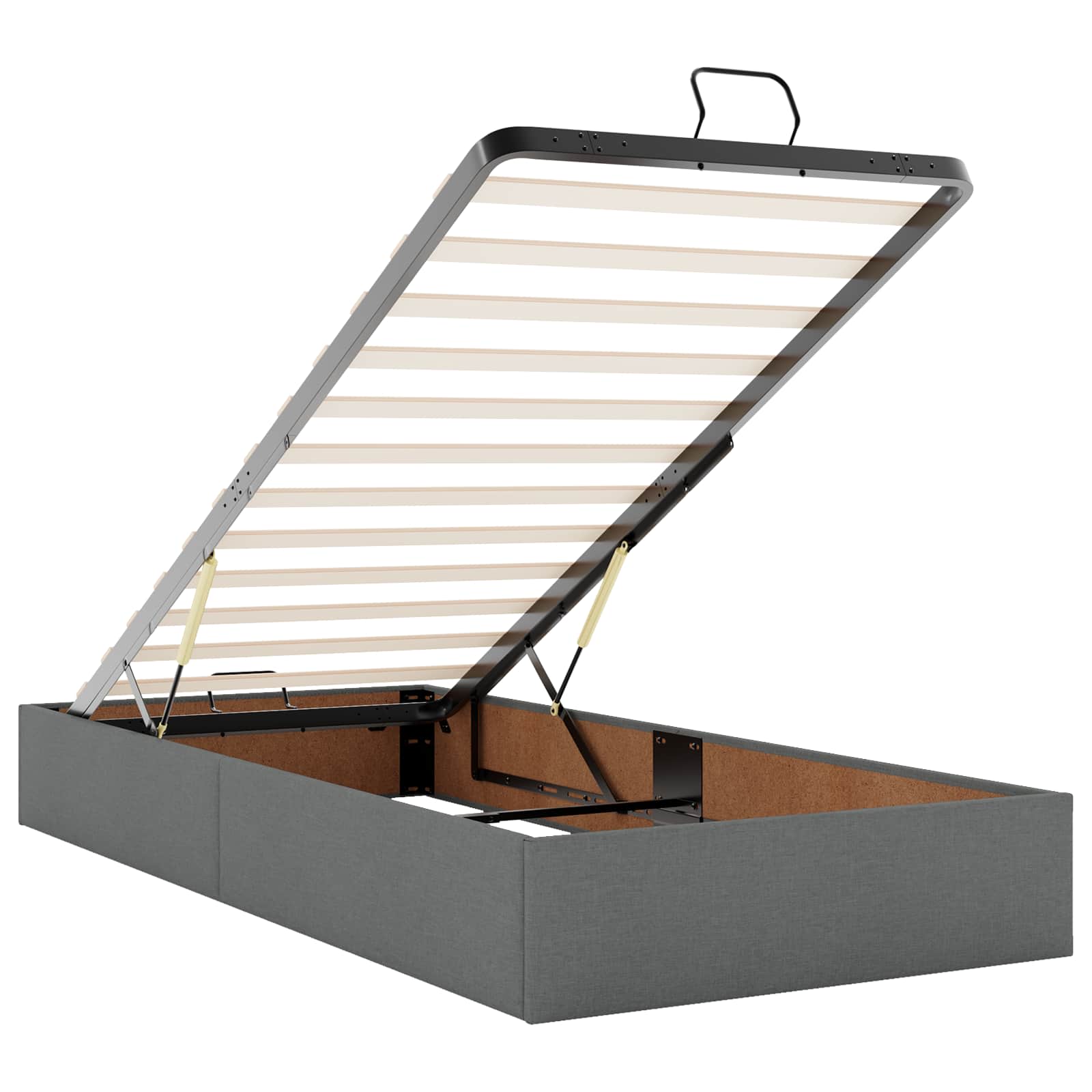 Krevet od pjene s madracem i LED-om Tamnosiva 180 x 200 cm