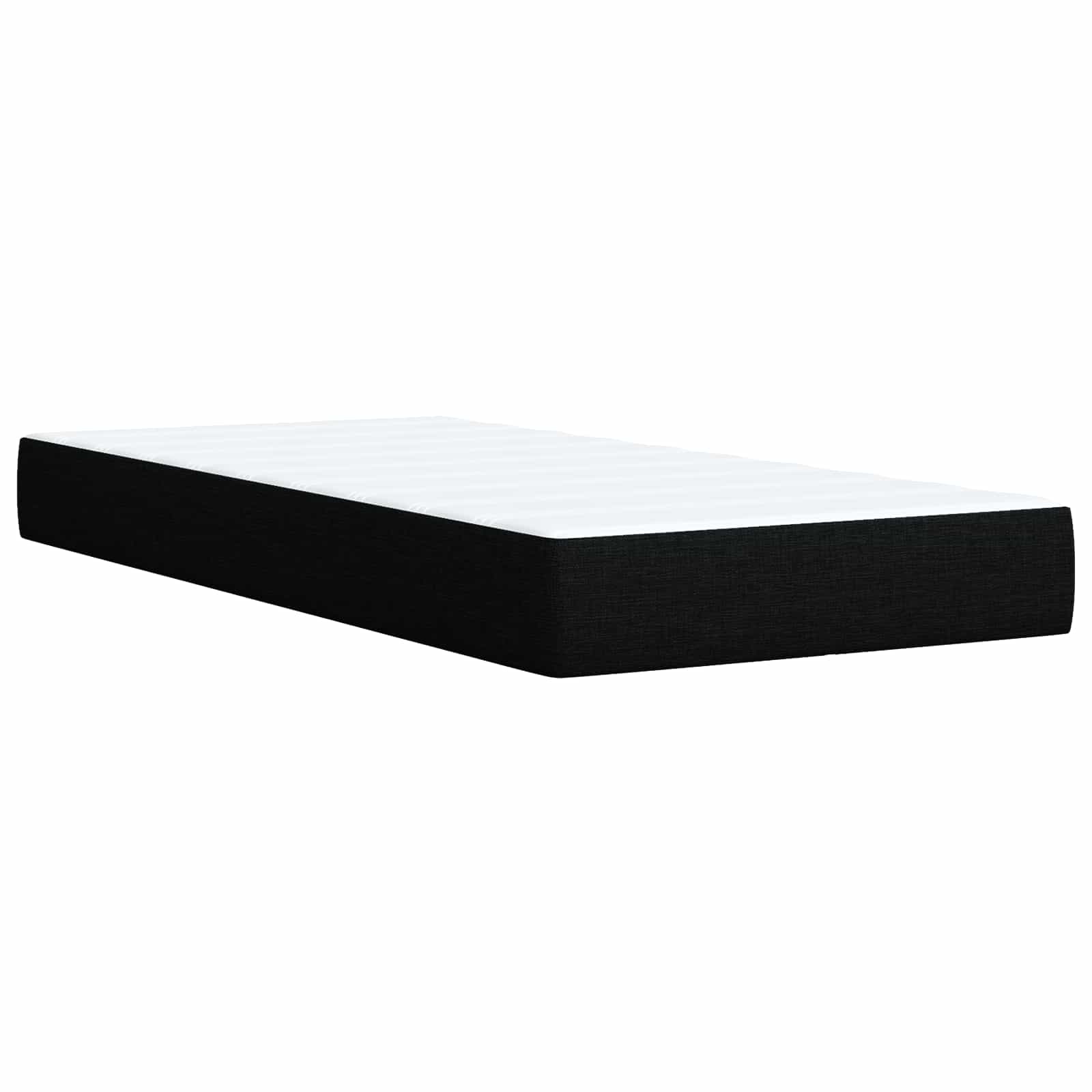 Krevet od pjene s madracem i LED-om Crna 160 x 200 cm Tkanina