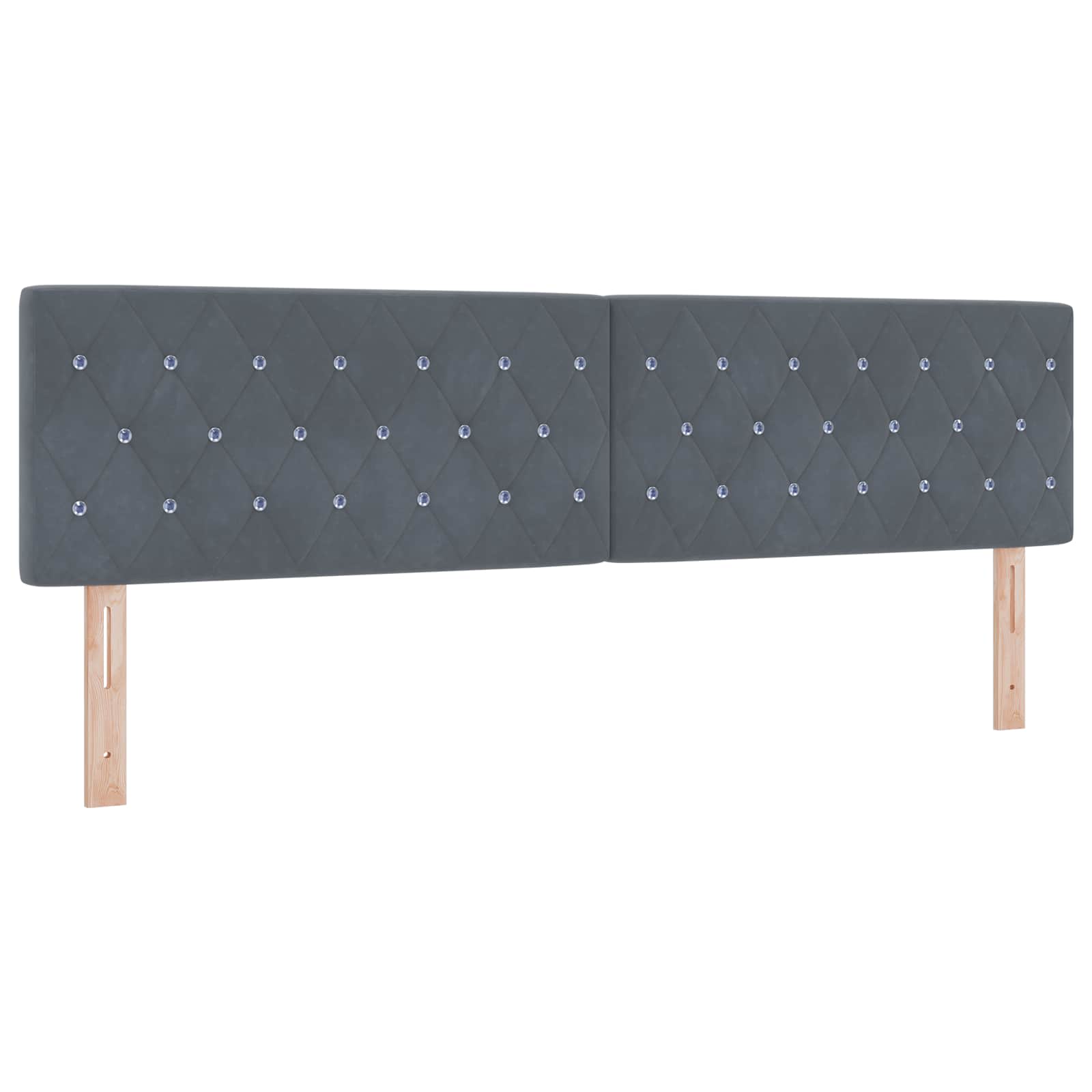 Krevet od pjene s madracem i LED-om Tamnosiva 180 x 200 cm