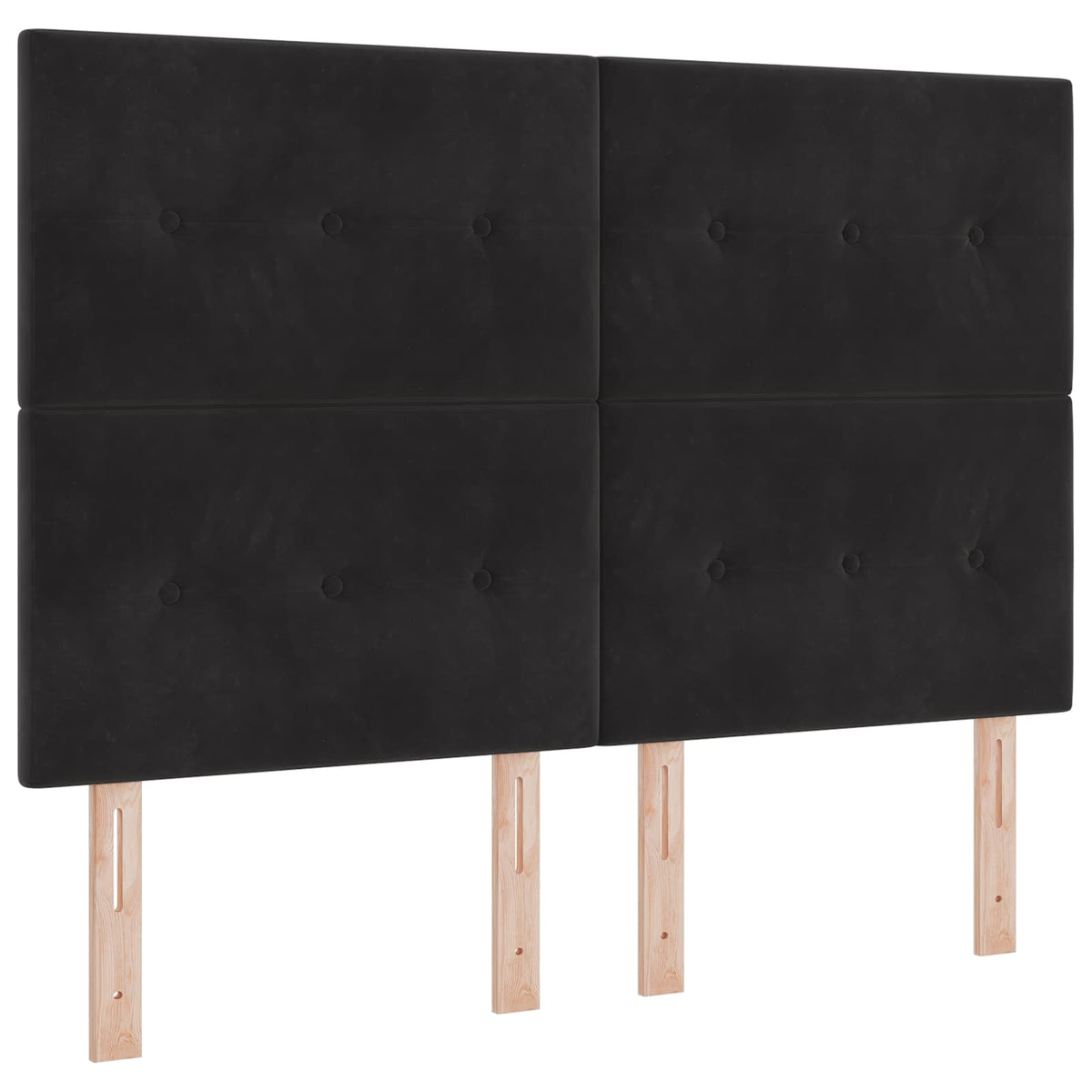 Podesivi krevet s madracem Crna 140 x 190 cm Baršun
