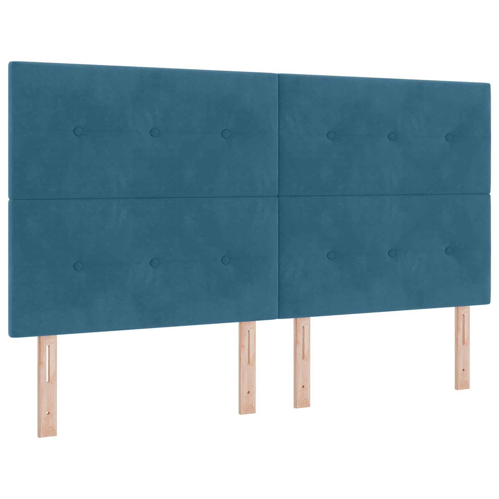 Podesivi krevet s madracem Tamno plava 180 x 200 cm Baršun