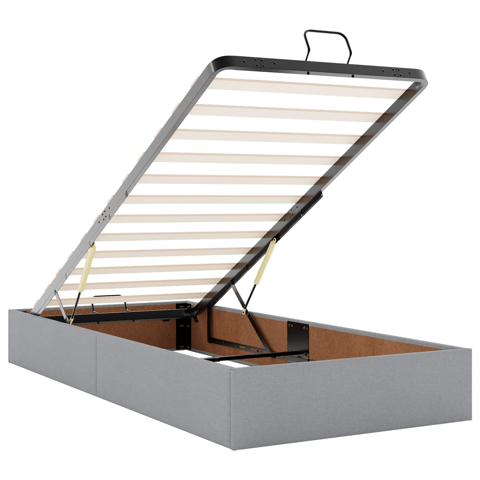 Krevet od pjene s madracem i LED-om Svjetlosiva 80 x 200 cm