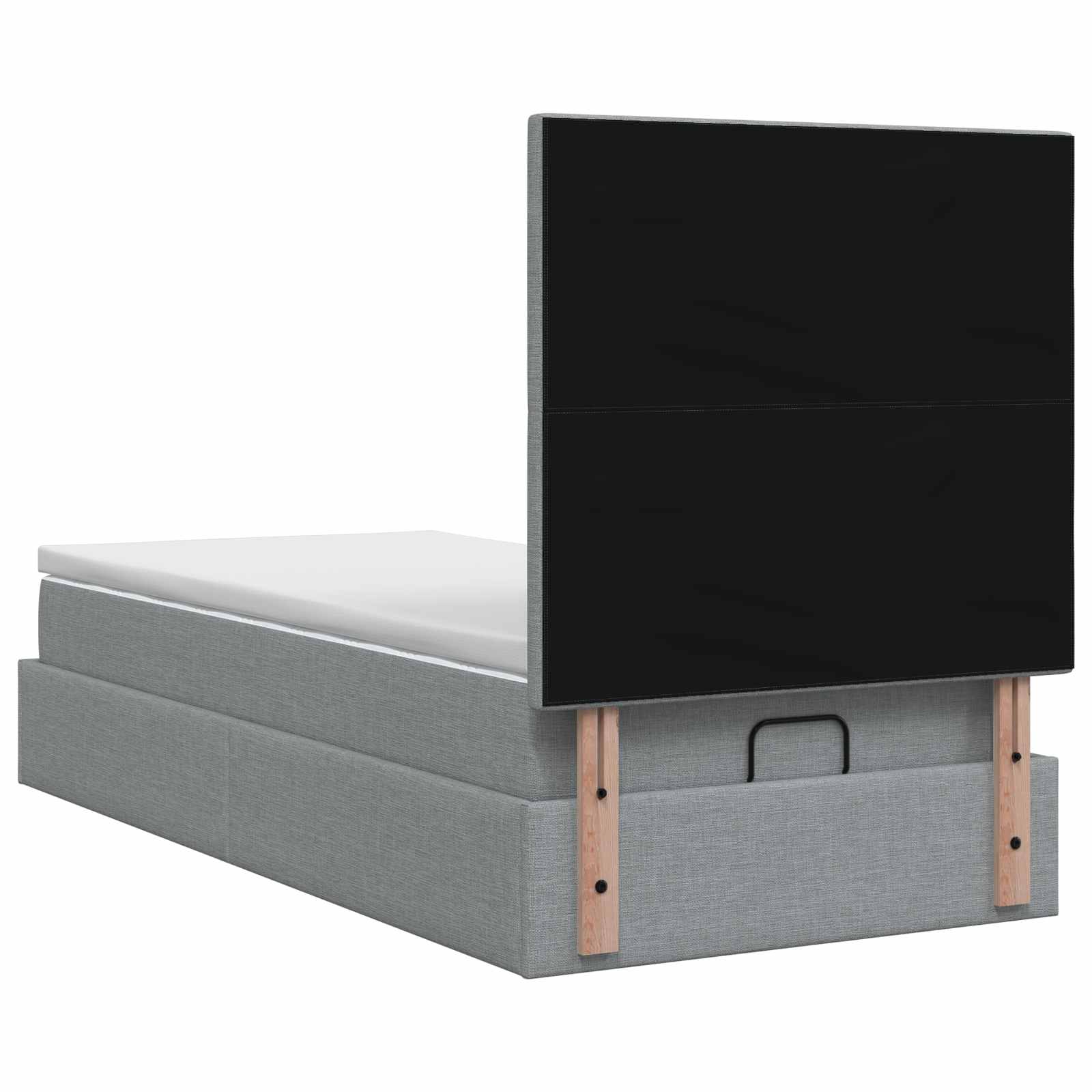 Krevet od pjene s madracem i LED-om Svjetlosiva 80 x 200 cm