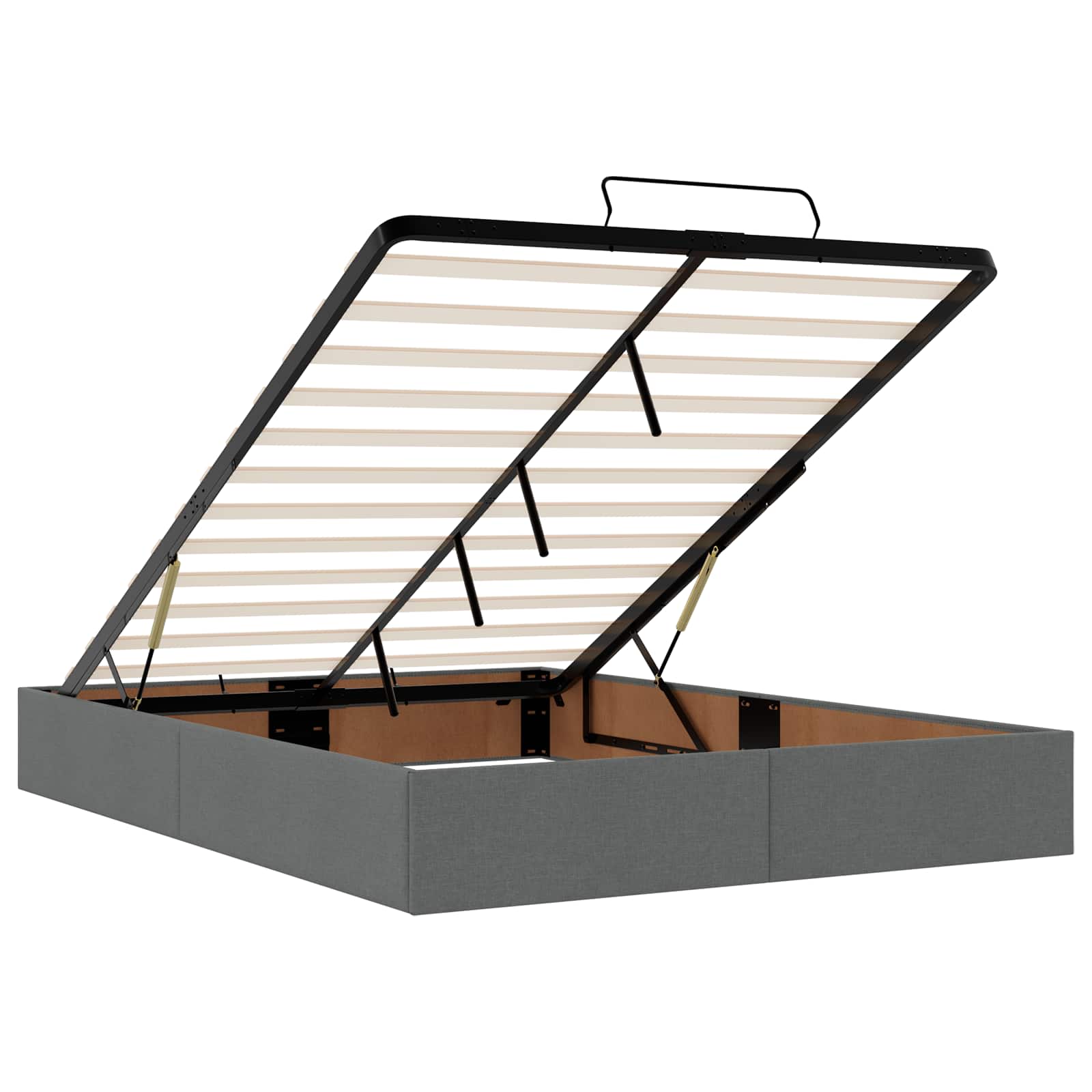 Krevet od pjene s madracem i LED-om Tamnosiva 160 x 200 cm