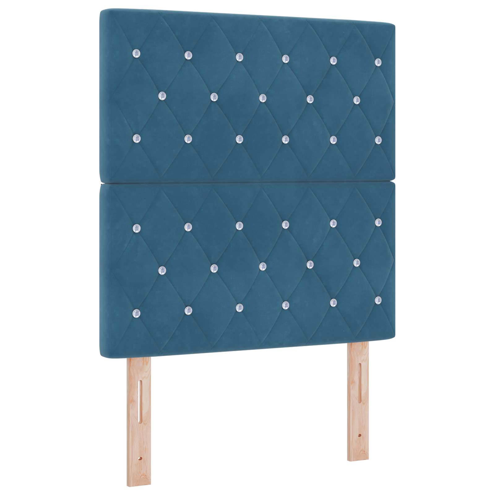 Krevet od pjene s madracem i LED-om Tamno plava 80 x 200 cm