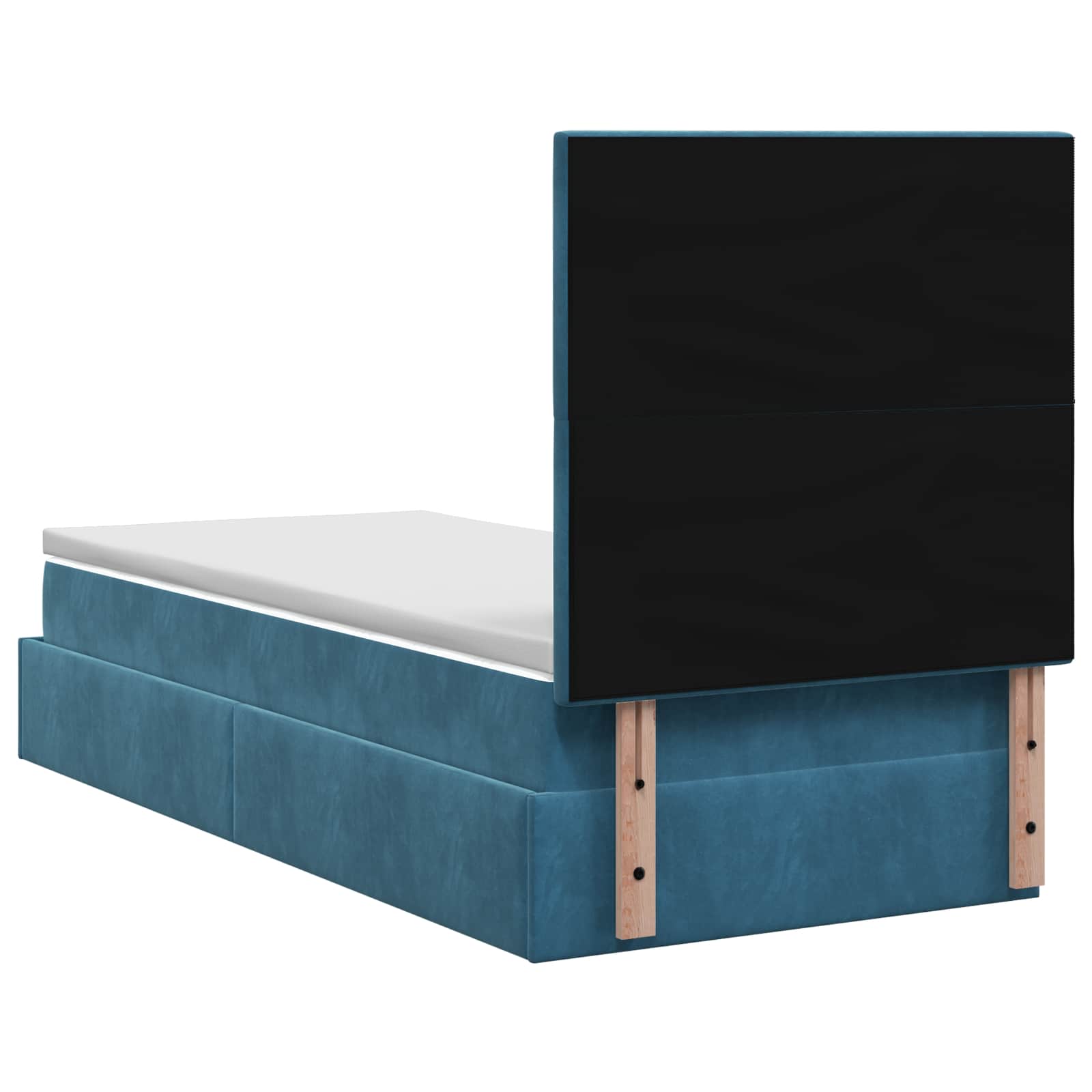 Krevet od pjene s madracem i LED-om Tamno plava 80 x 200 cm