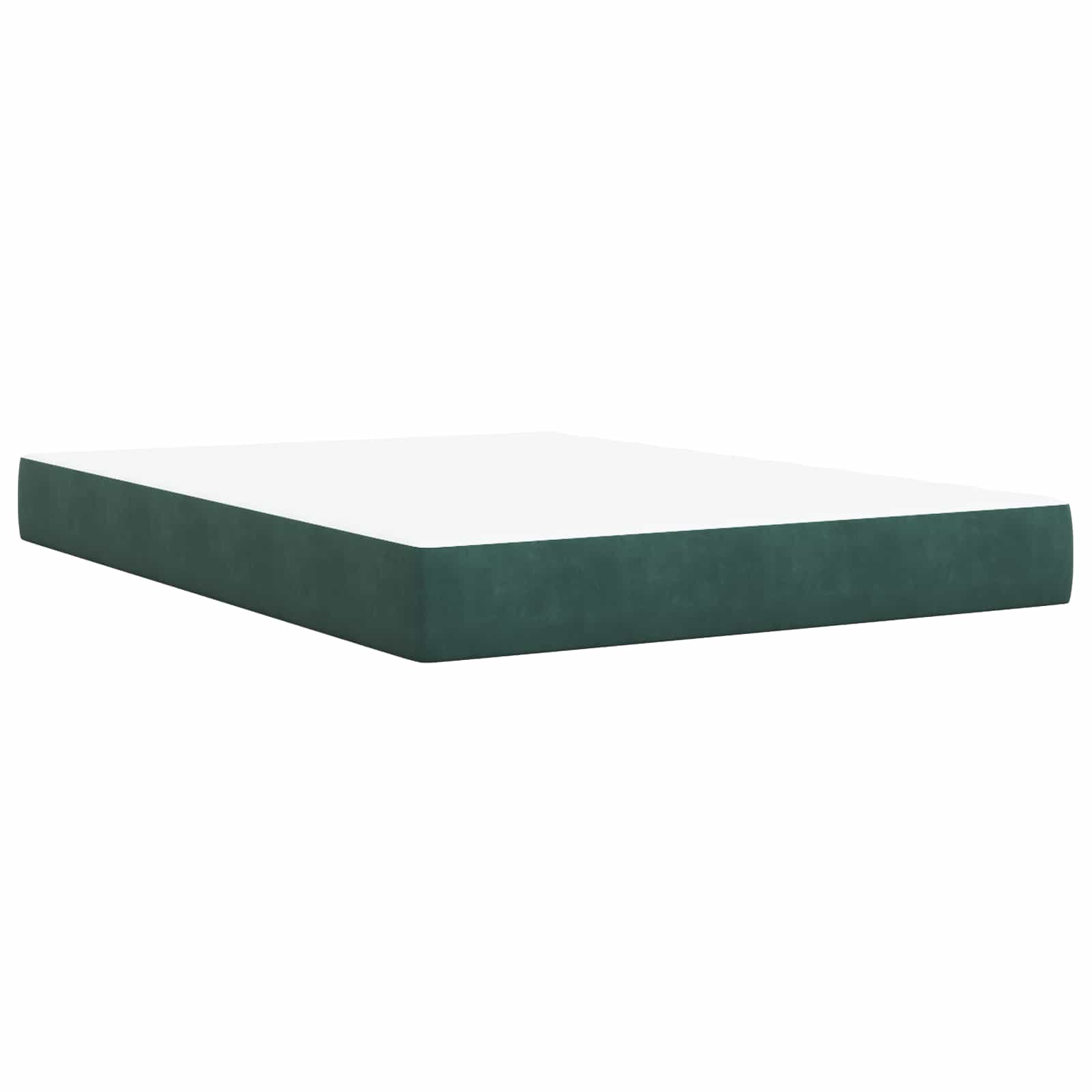 Krevet od pjene s madracem i LED-om Tamnozelena 140 x 190 cm