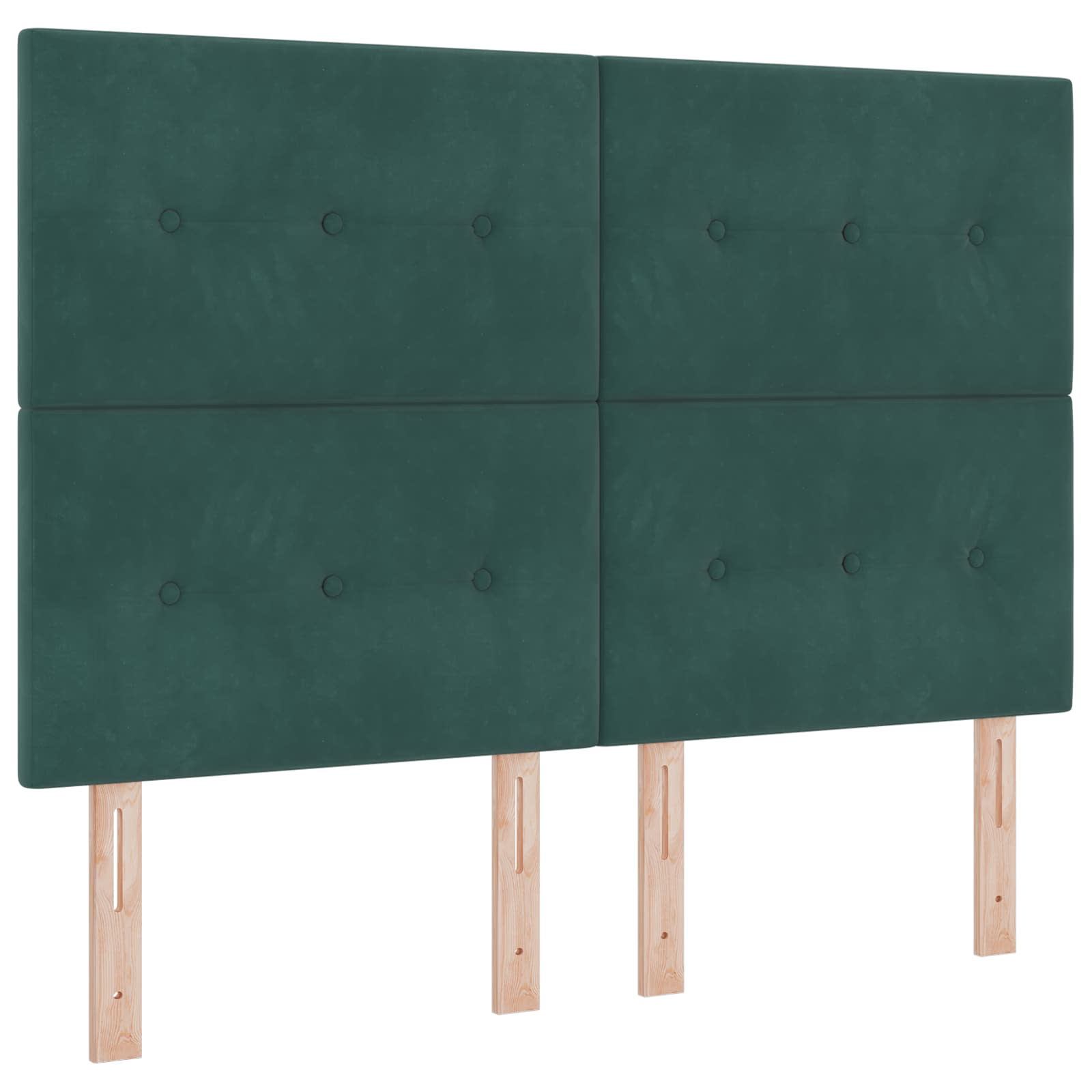 Krevet od pjene s madracem i LED-om Tamnozelena 140 x 190 cm