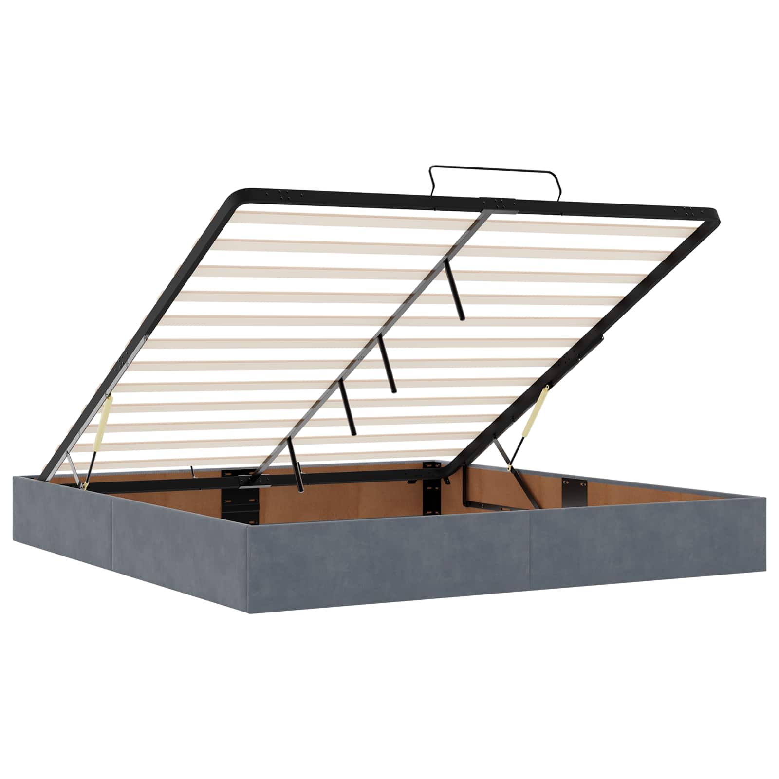 Krevet od pjene s madracem i LED-om Tamnosiva 180 x 200 cm