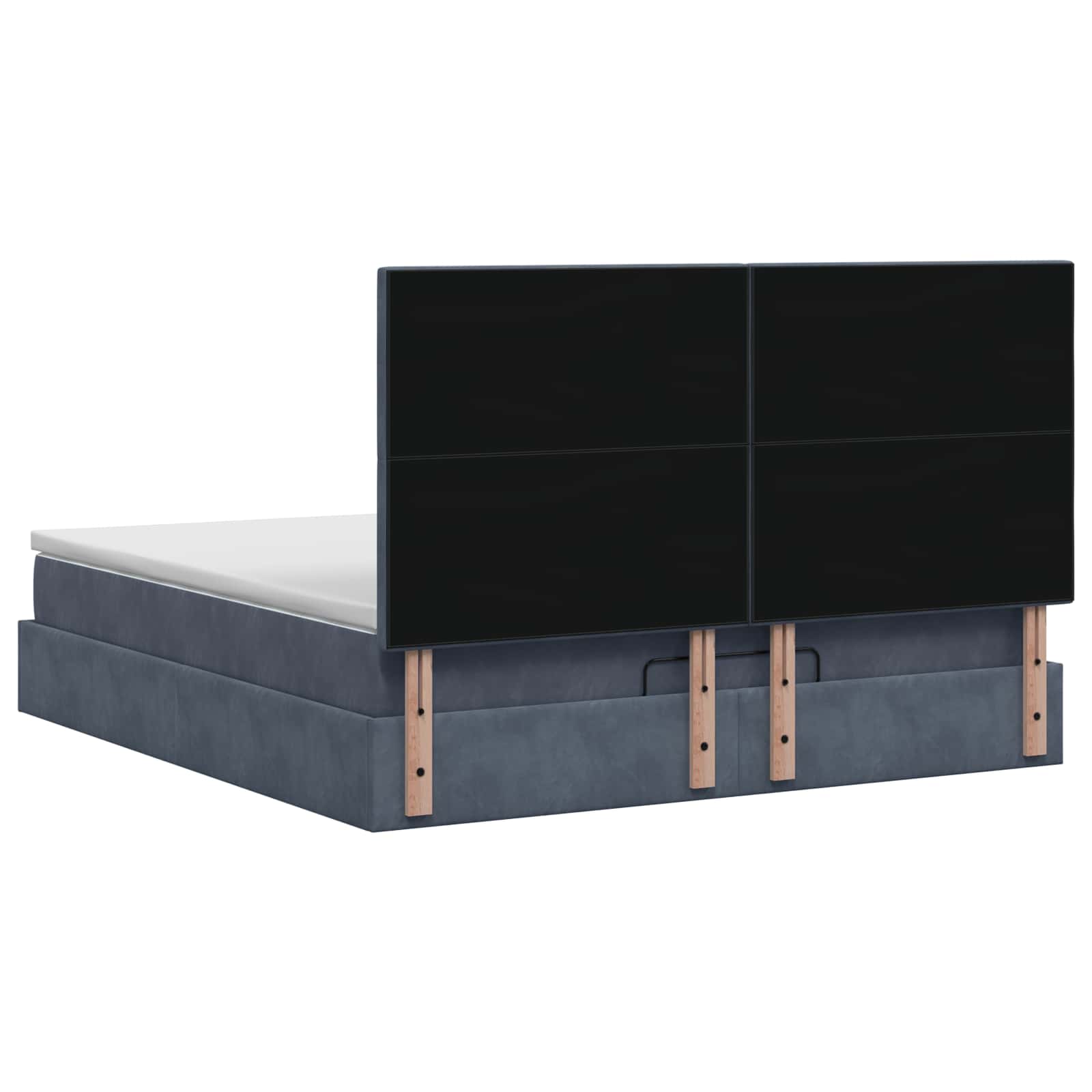 Krevet od pjene s madracem i LED-om Tamnosiva 180 x 200 cm