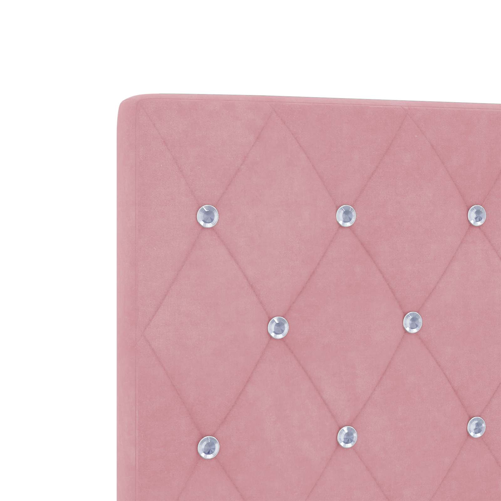Krevet s od storage s uzglavljem Ružičasta 140 x 200 cm Baršun