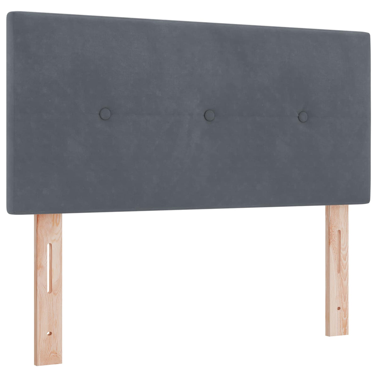 Krevet s od storage s uzglavljem Tamnosiva 90 x 200 cm Baršun