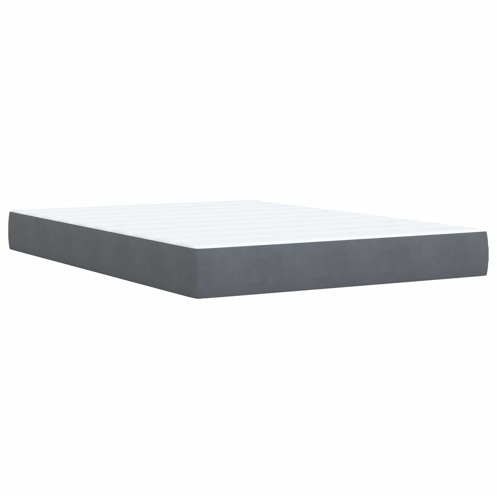 Krevet s od storage s uzglavljem Tamnosiva 140 x 190 cm Baršun