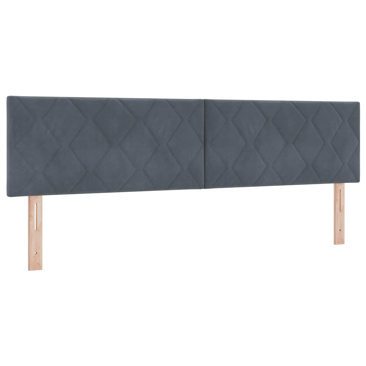 Krevet s od storage s uzglavljem 2 kom. Tamnosiva
