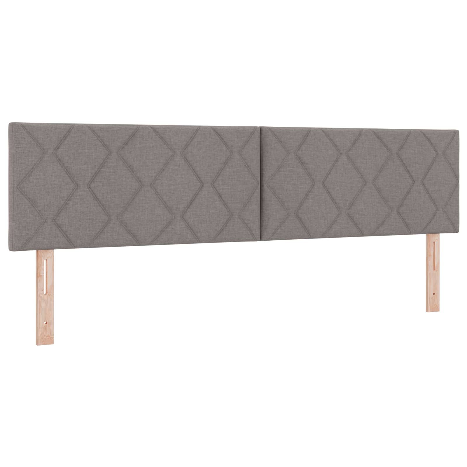 LED krevet za pohranu s madracem Sivosmeđa 180 x 200 cm Tkanina