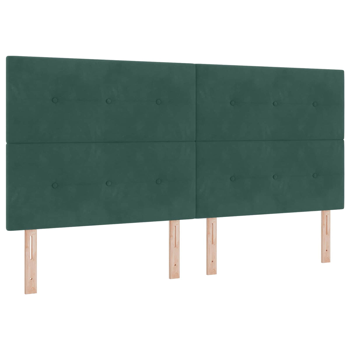 Krevet s od storage s pohranom Tamnozelena 200 x 200 cm Baršun