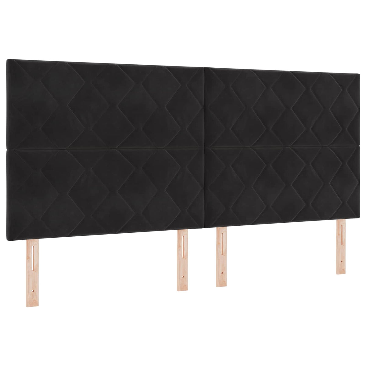 Krevet s od storage s uzglavljem Crna 200 x 200 cm Baršun
