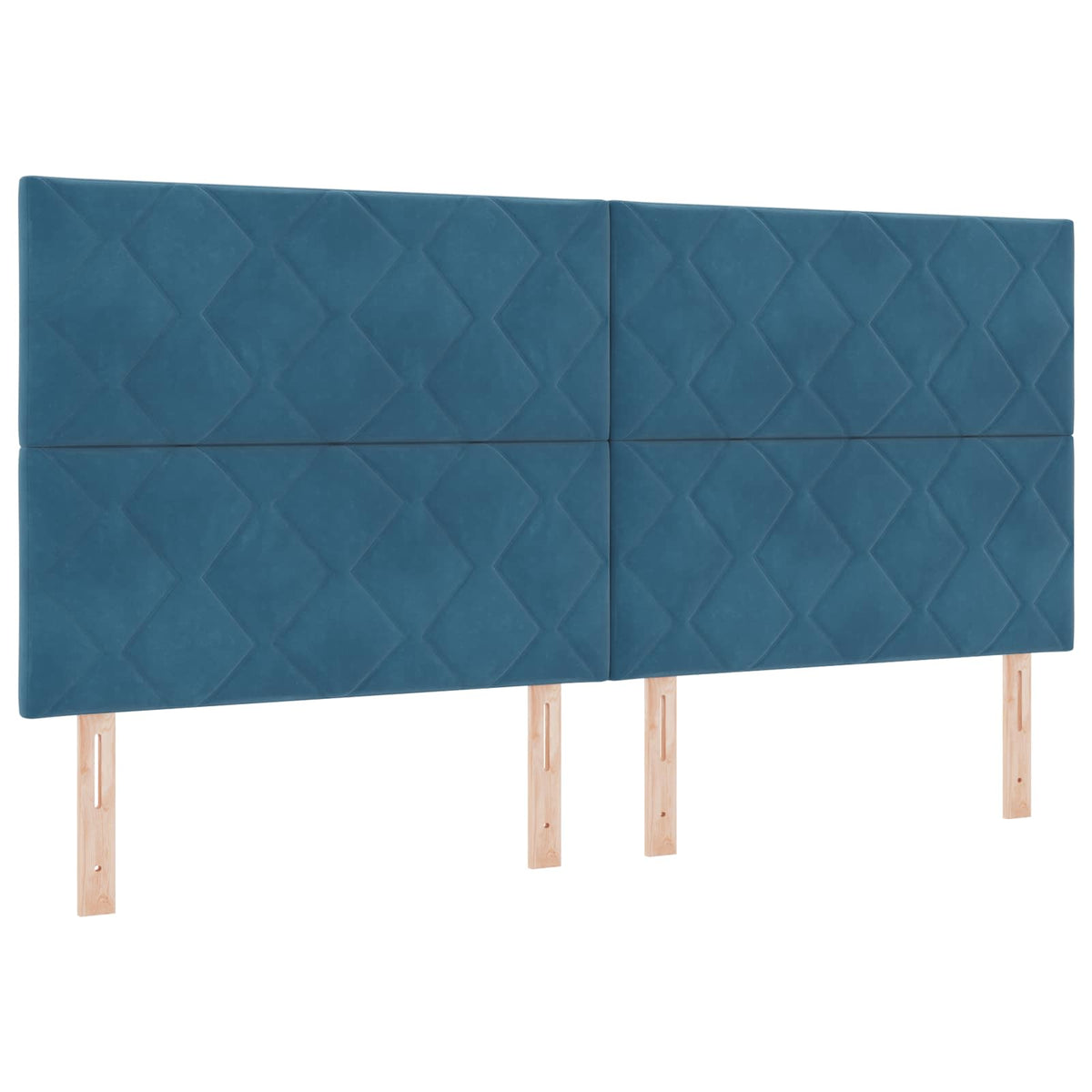 Krevet s od storage s pohranom Tamno plava 200 x 200 cm Baršun