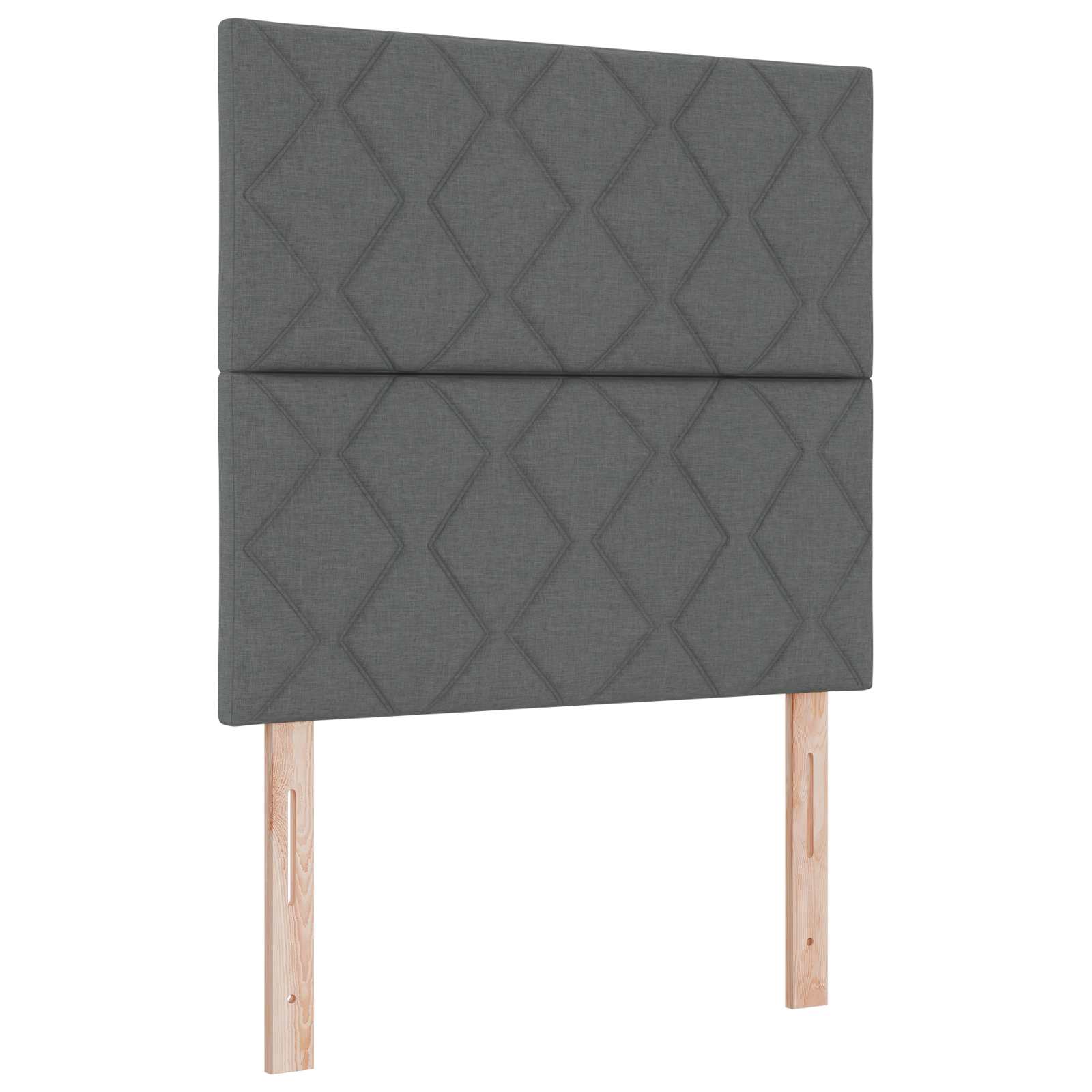 LED krevet za pohranu s madracem Tamnosiva 90 x 190 cm Tkanina