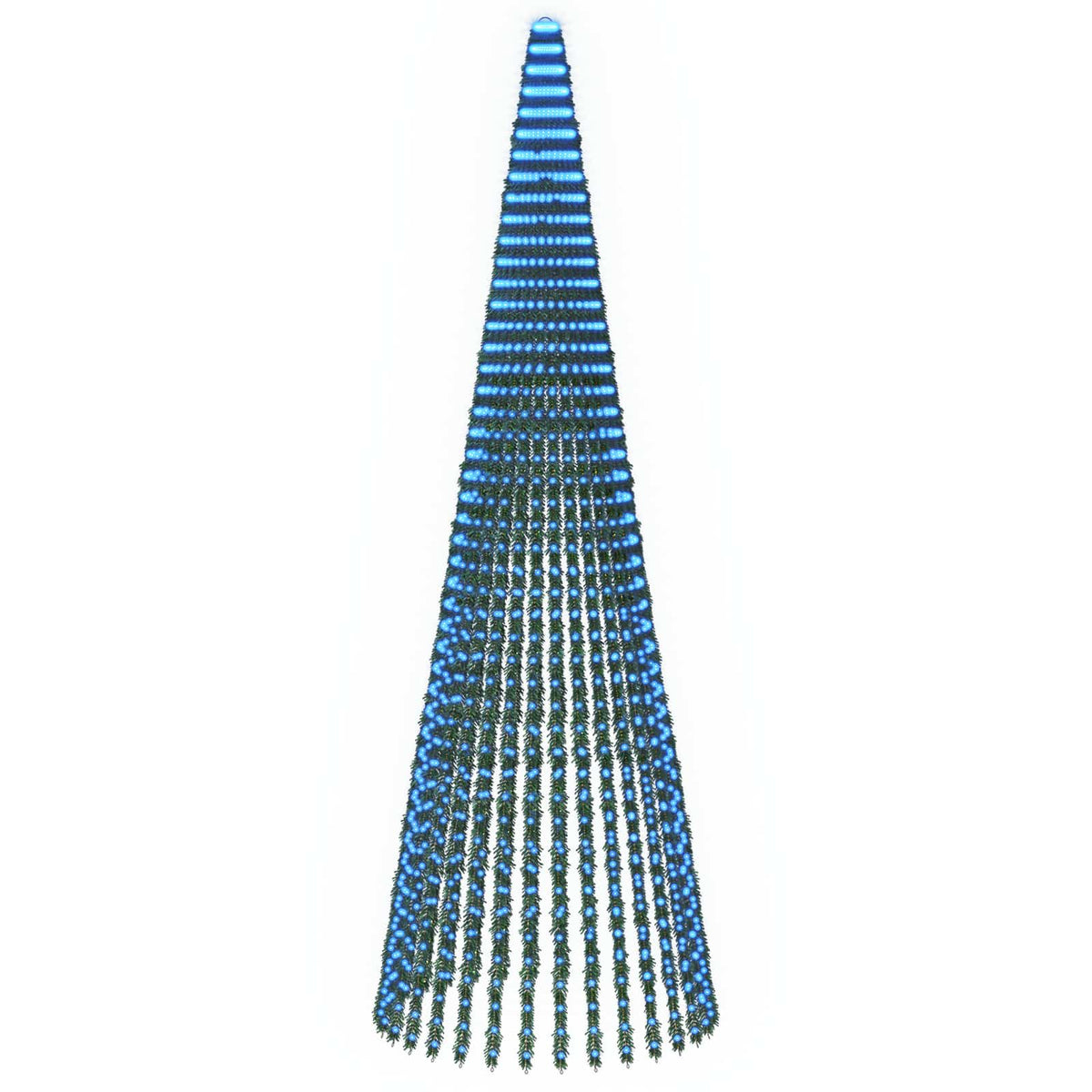 LED božićno drvce 470 cm 1504 LED lampica Plava Čelik Zelena