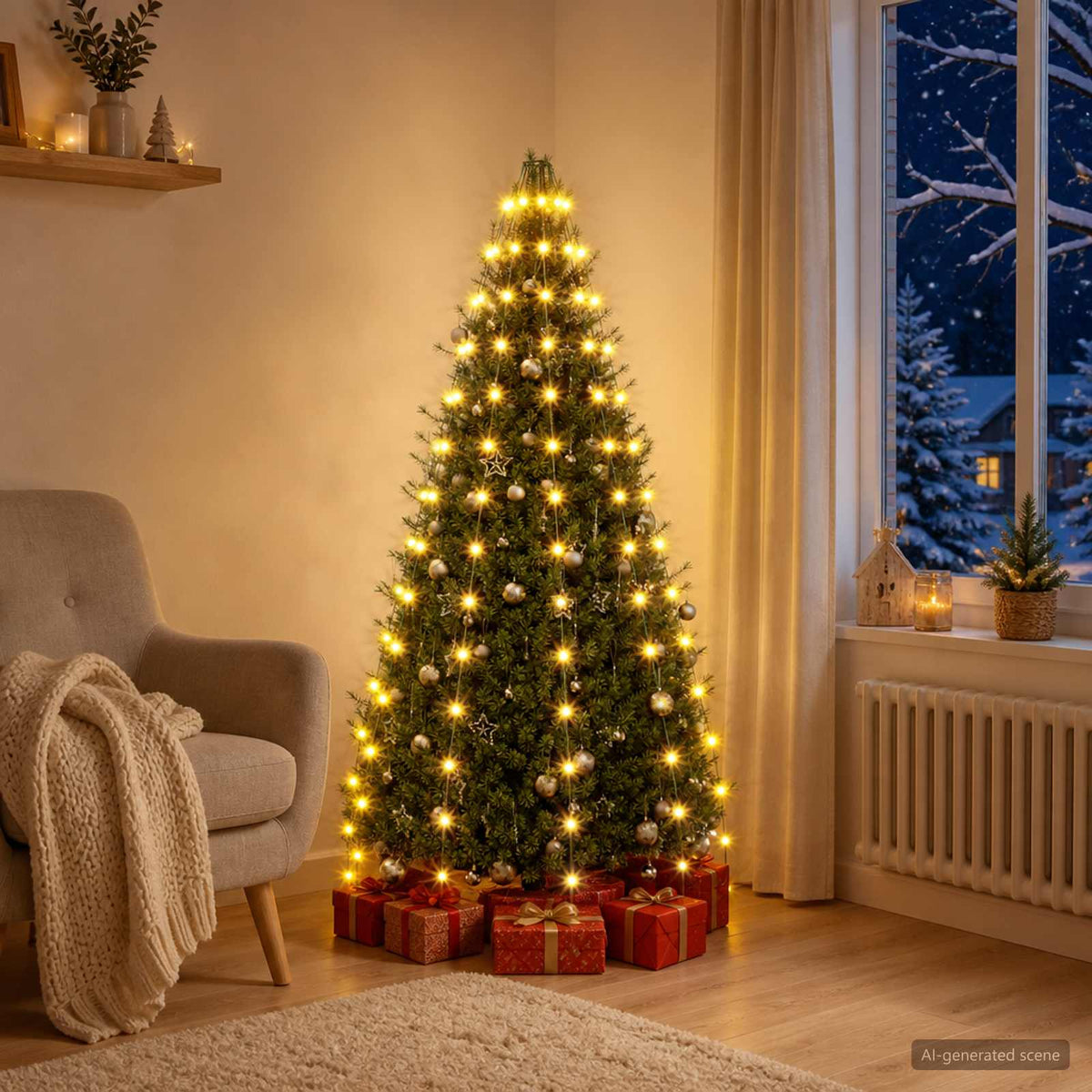 Svjetla za božićno drvce 500 LED lampica 500 cm