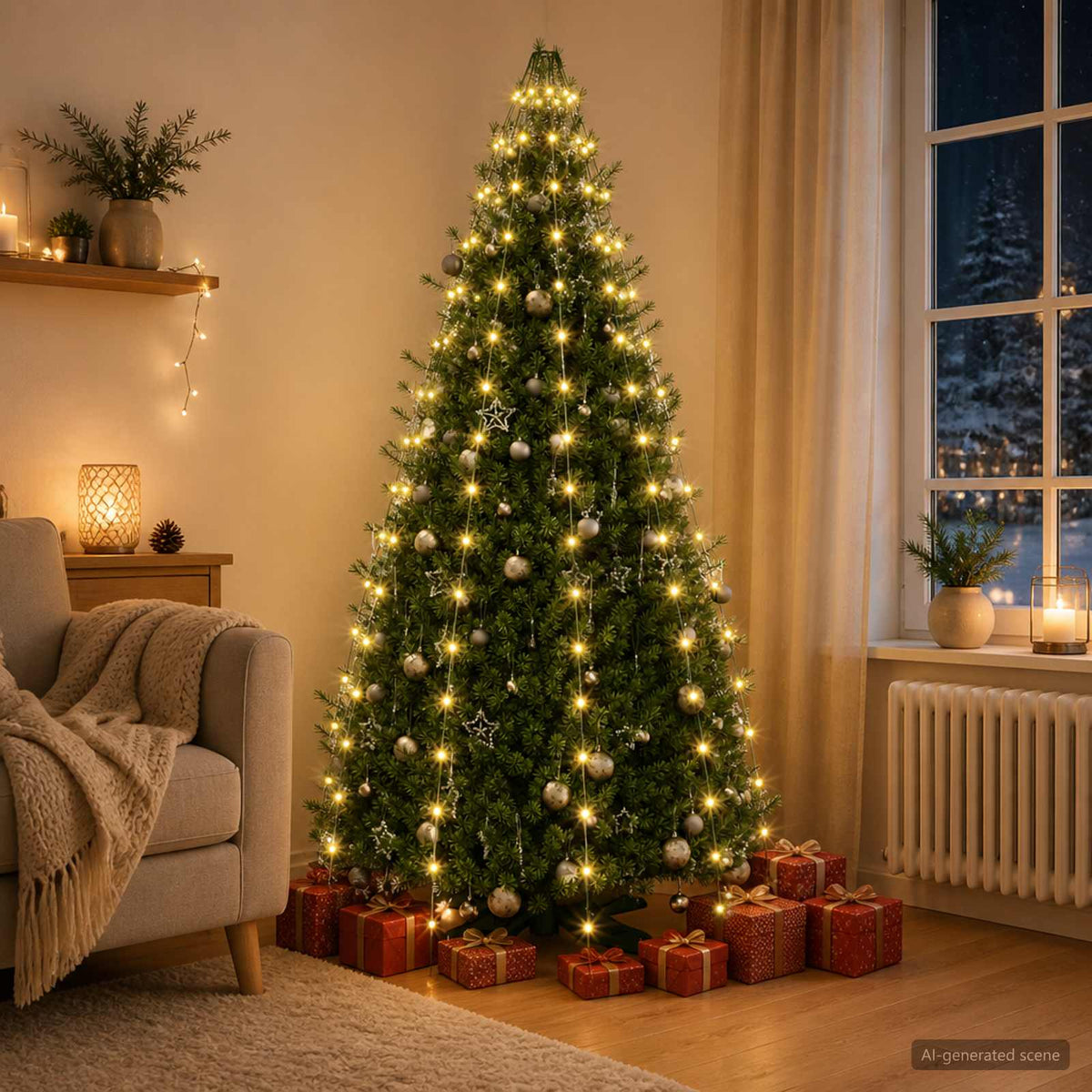 Svjetla za božićno drvce 500 LED lampica 500 cm