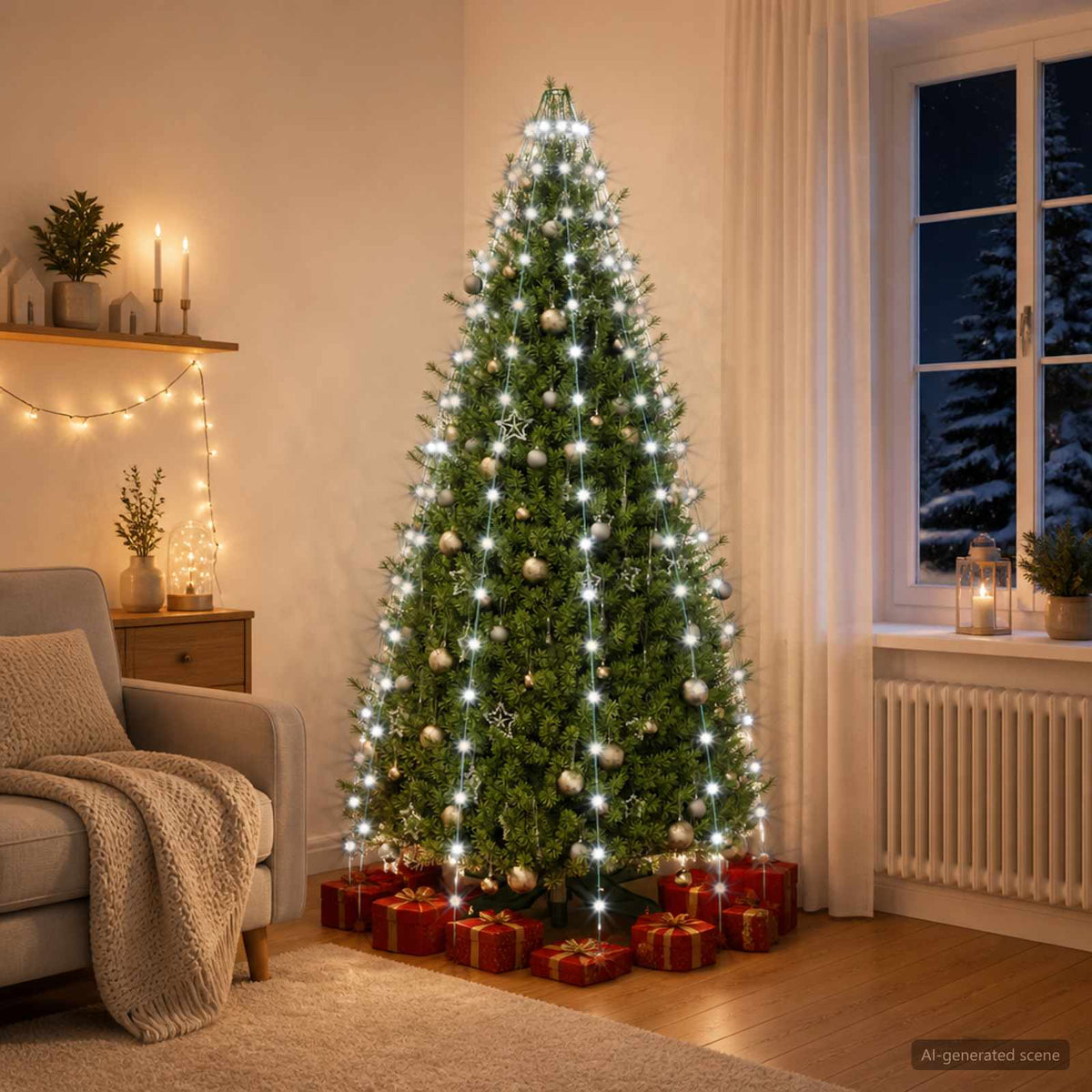 Svjetla za božićno drvce 500 LED lampica 500 cm