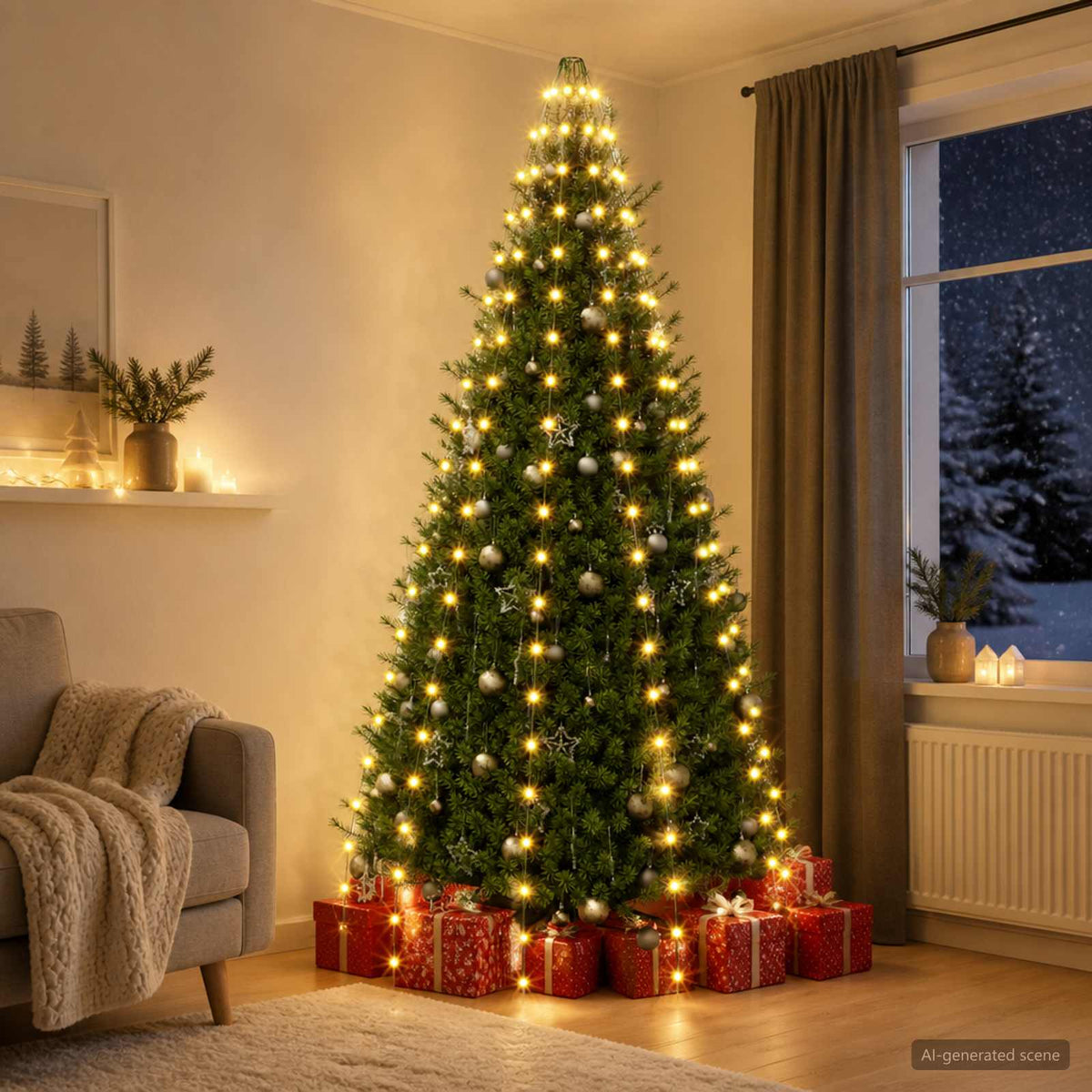 Svjetla za božićno drvce 500 LED lampica 500 cm