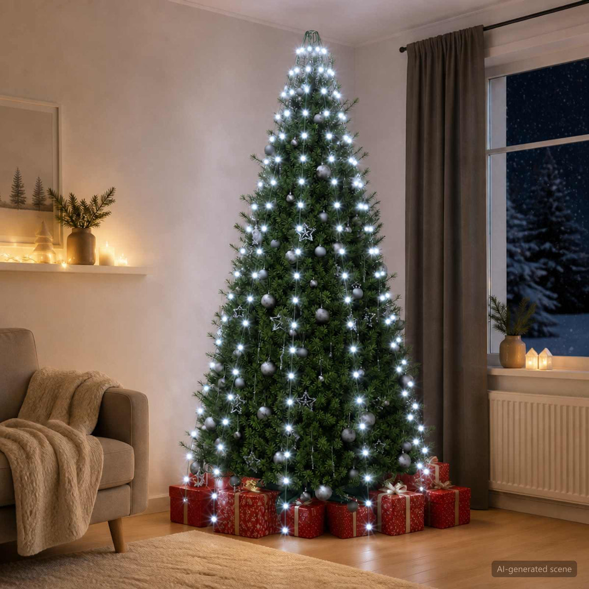 Svjetla za božićno drvce 500 LED lampica 500 cm