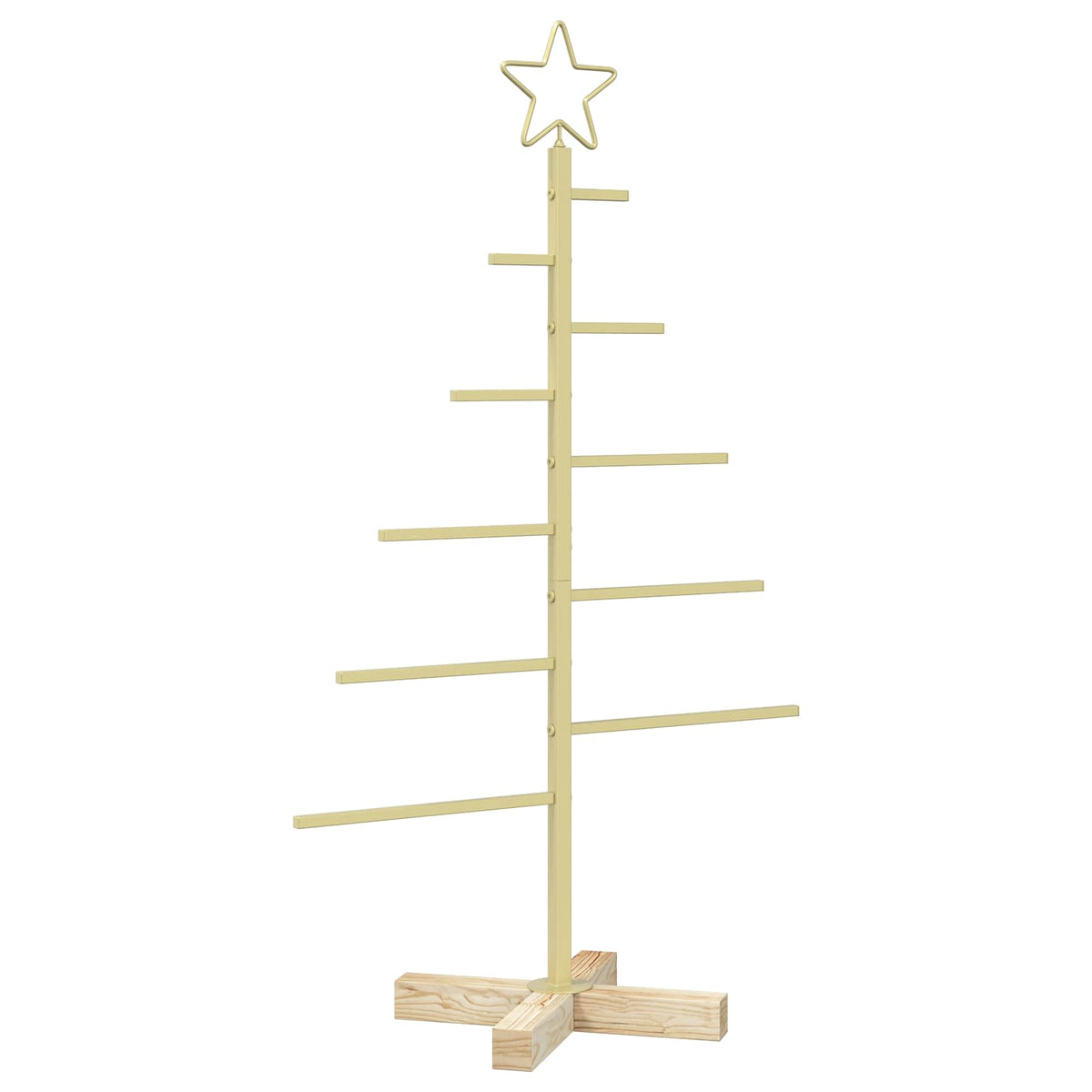 Metalna božićna jelka KUOPIO 90 cm Čelik Zlatno