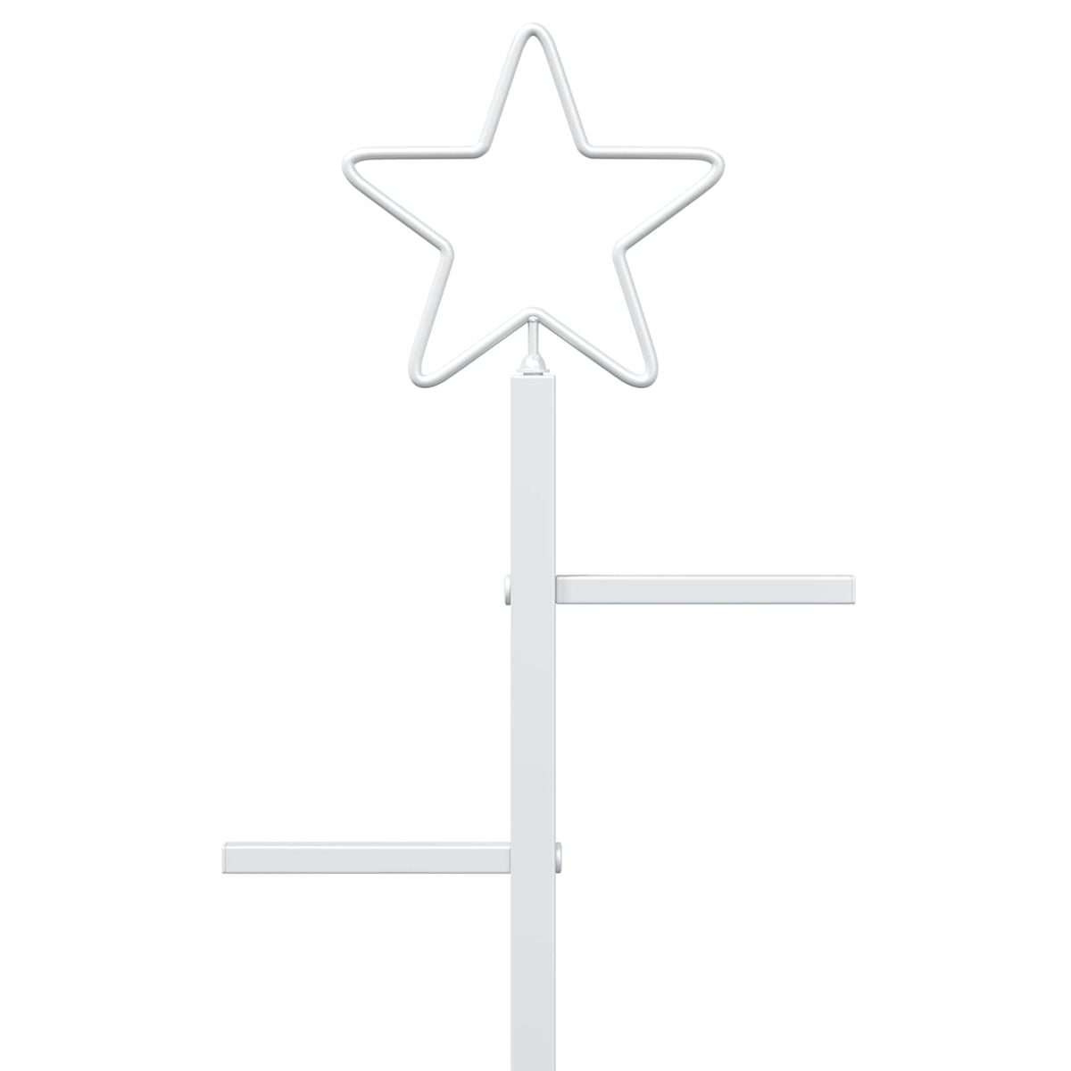 Metalna božićna jelka KUOPIO 125 cm Čelik Bijela