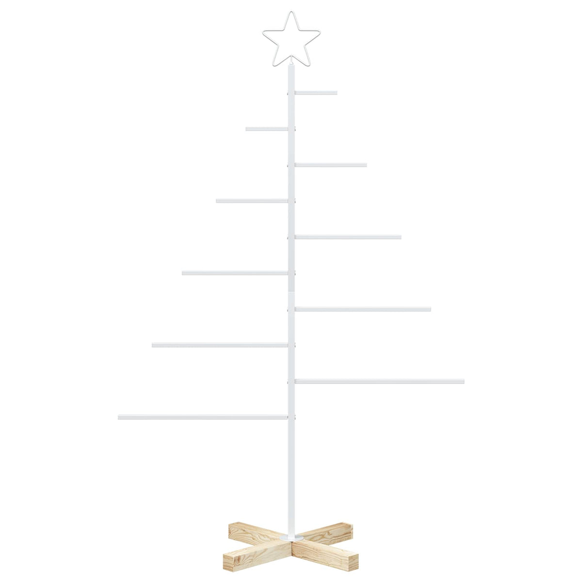 Metalna božićna jelka KUOPIO 125 cm Čelik Bijela
