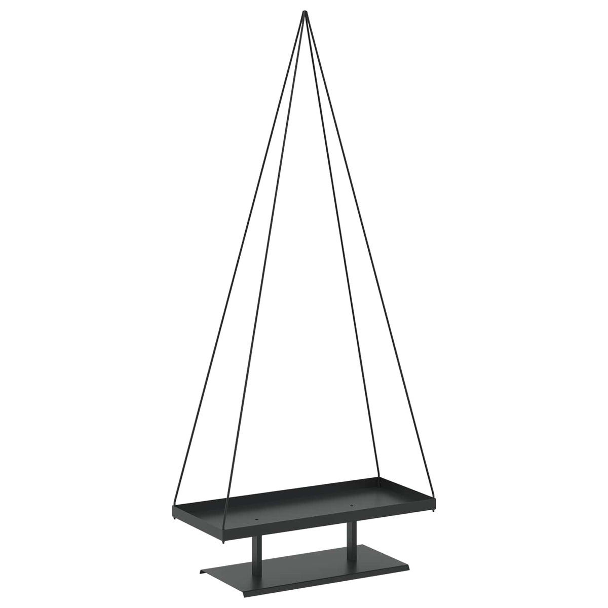 Metalna božićna jelka KUOPIO 210 cm Čelik Crna