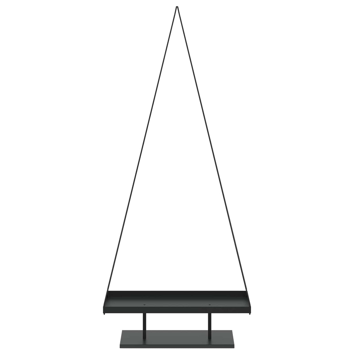Metalna božićna jelka KUOPIO 210 cm Čelik Crna