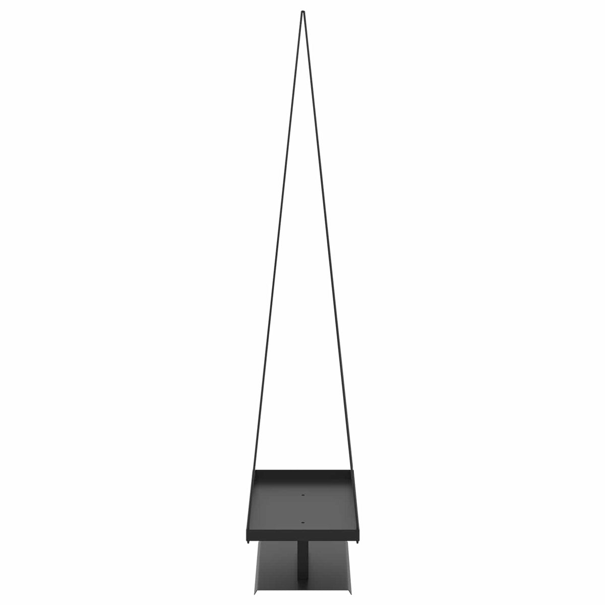 Metalna božićna jelka KUOPIO 210 cm Čelik Crna