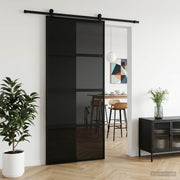 Klizna vrata 90 x 205 cm Kaljeno Staklo i Aluminij