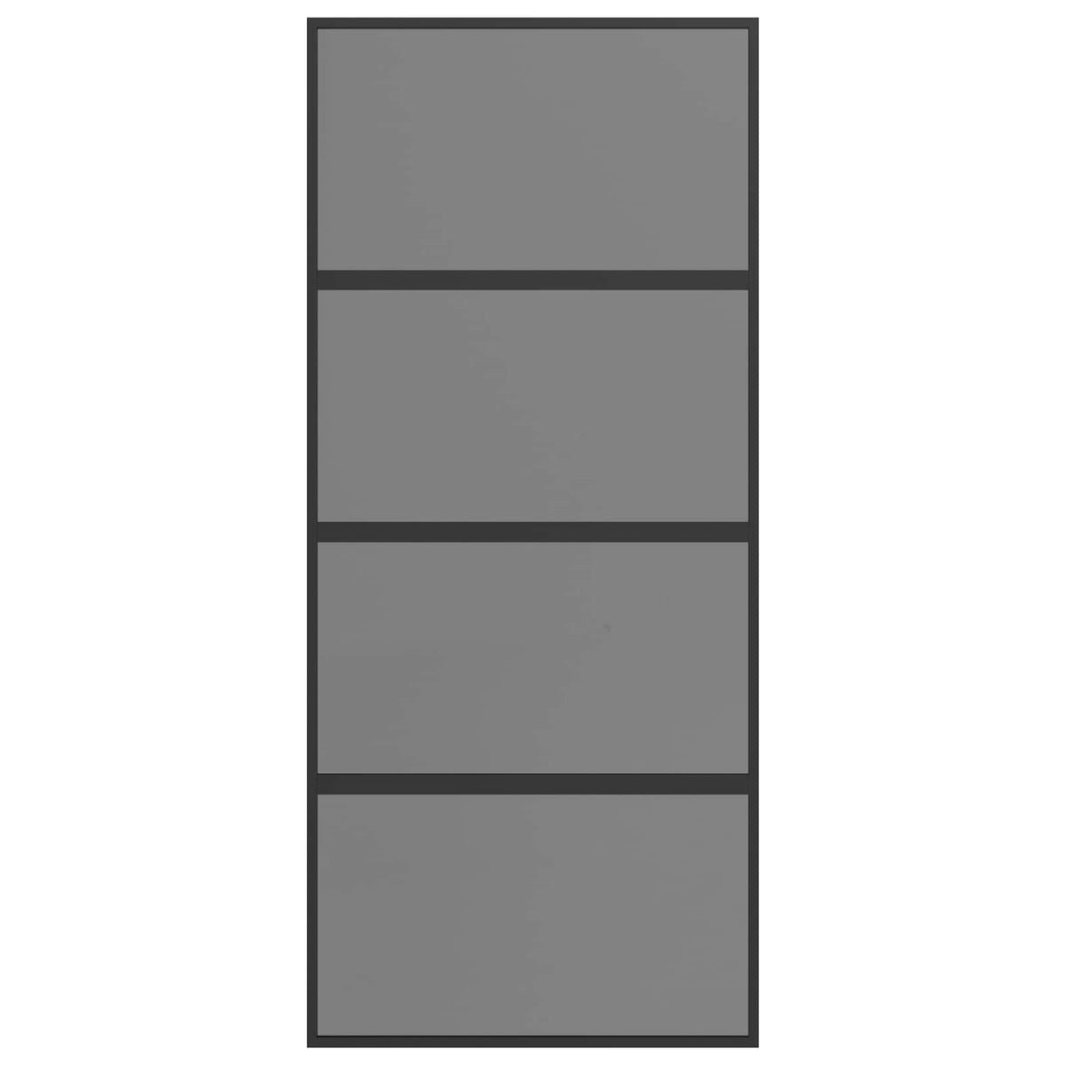 Klizna vrata 90 x 205 cm Kaljeno Staklo i Aluminij
